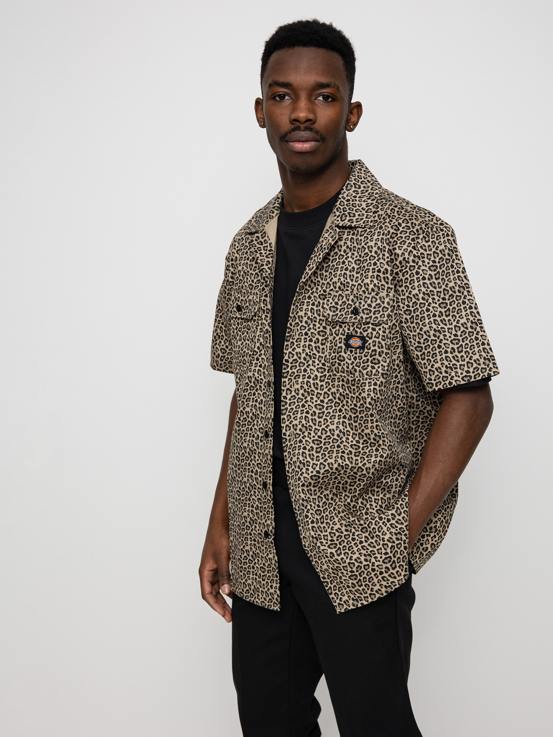 Dickies Silver Firs Shirt - brown (leopard print)