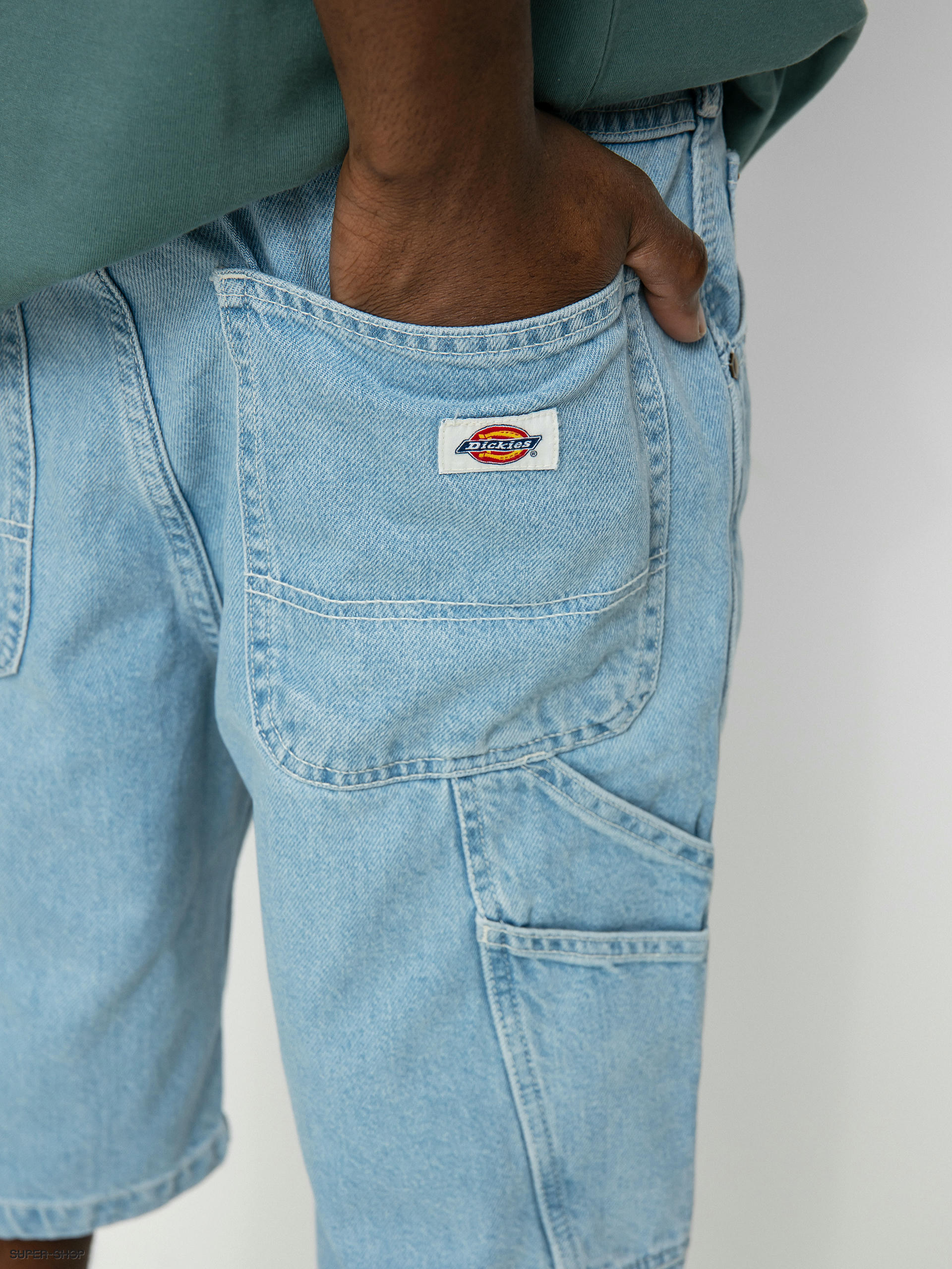 DICKIES Garyville denim vintage aged blue carpenter pants