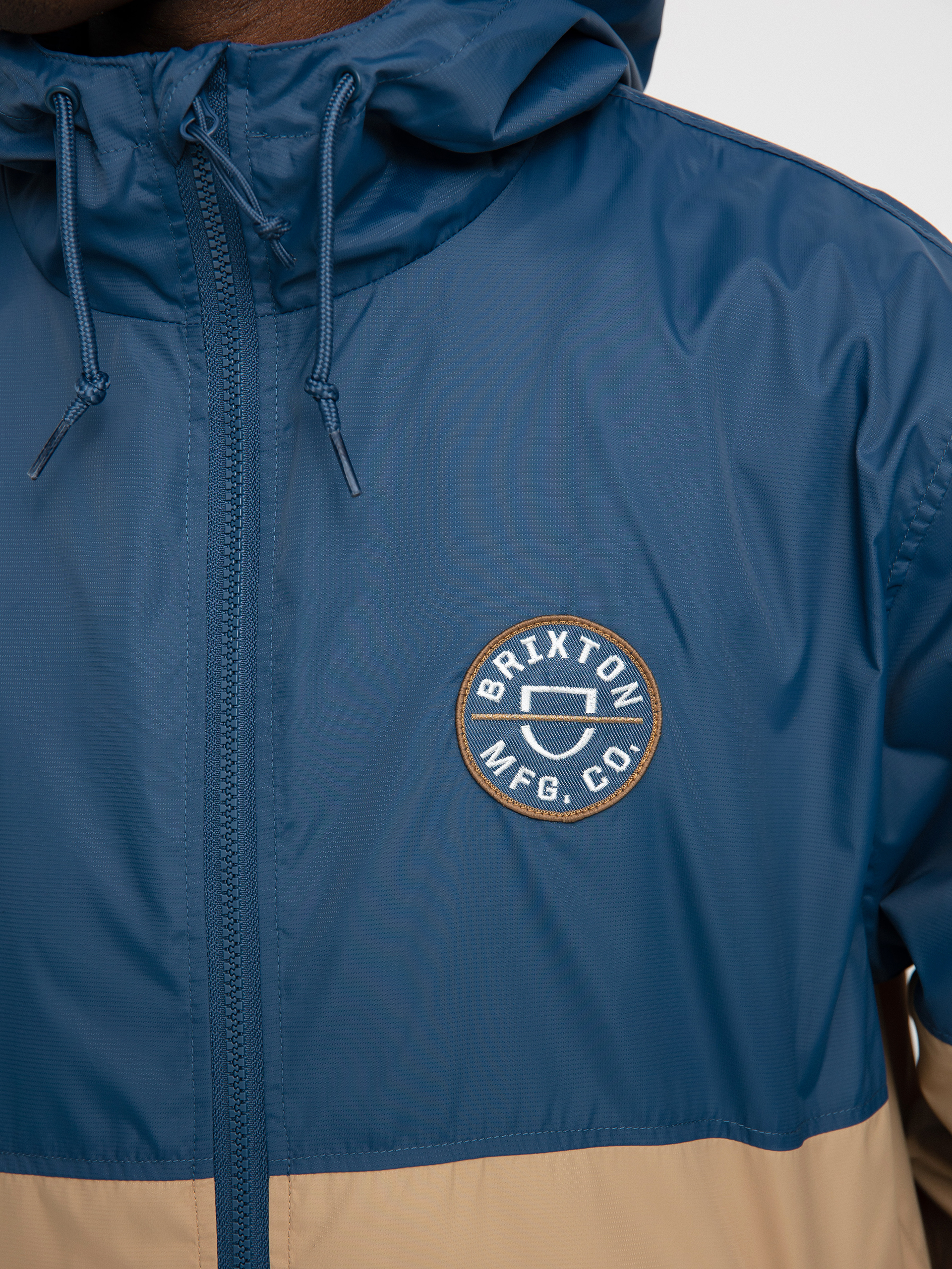Brixton Claxton Crest Lw Zip HD Jacket - grey (joe blue/mojave)