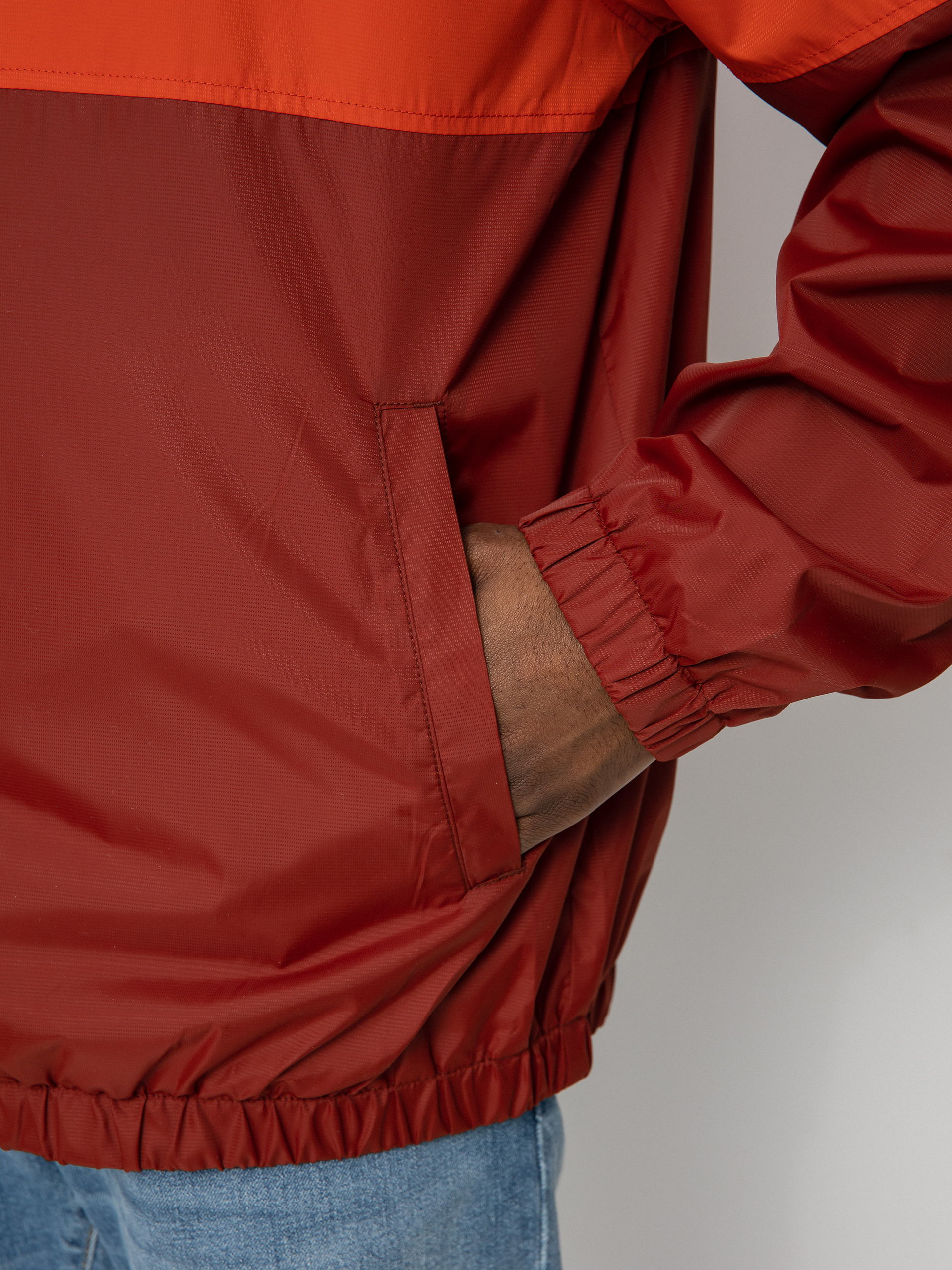 Brixton Claxton Crest Lw Zip HD Jacket (phoenix orange/dark brick)