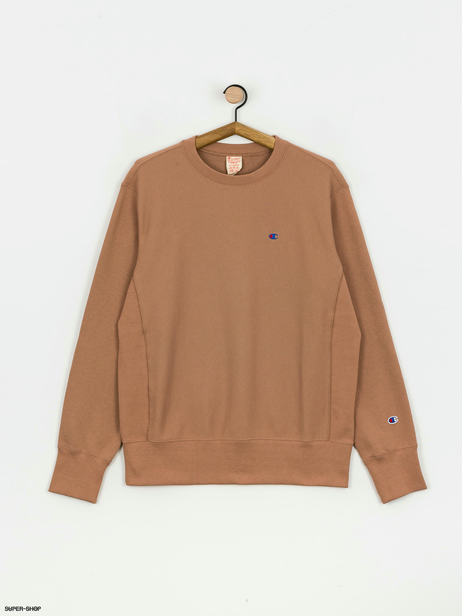 light brown champion crewneck