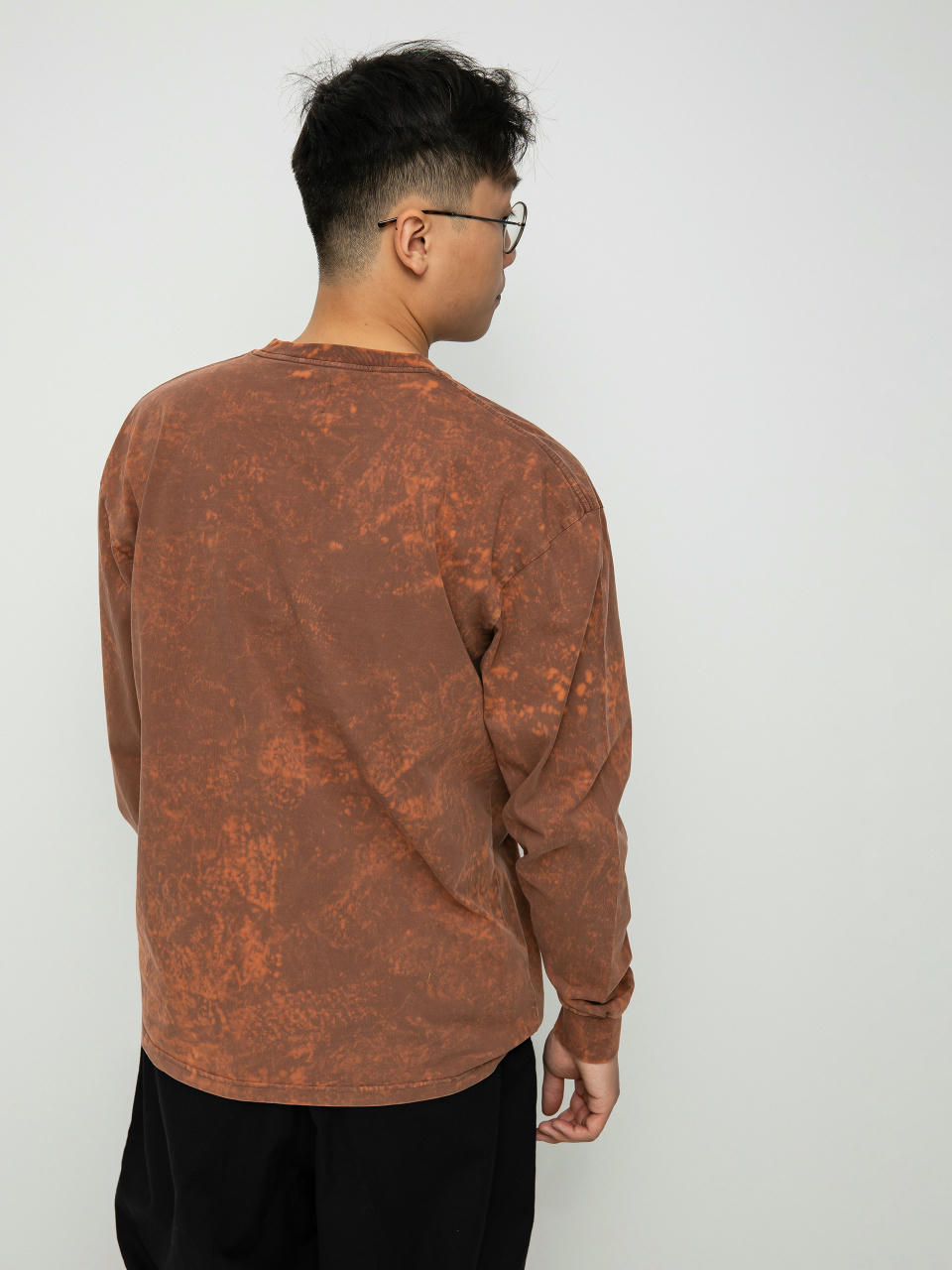 Polar Skate Co. Leaves and Window Long Sleeve T Shirt Rust