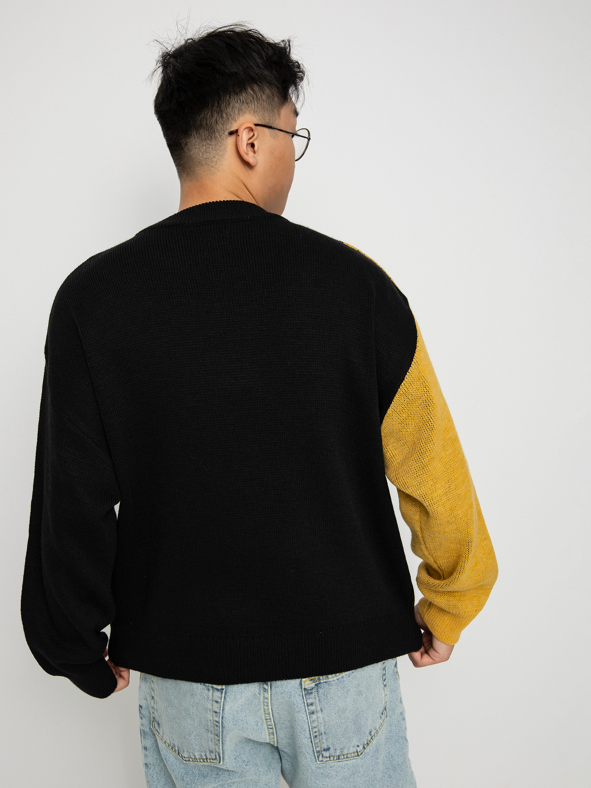 Polar Skate Emile Knit Sweater (black/yellow)
