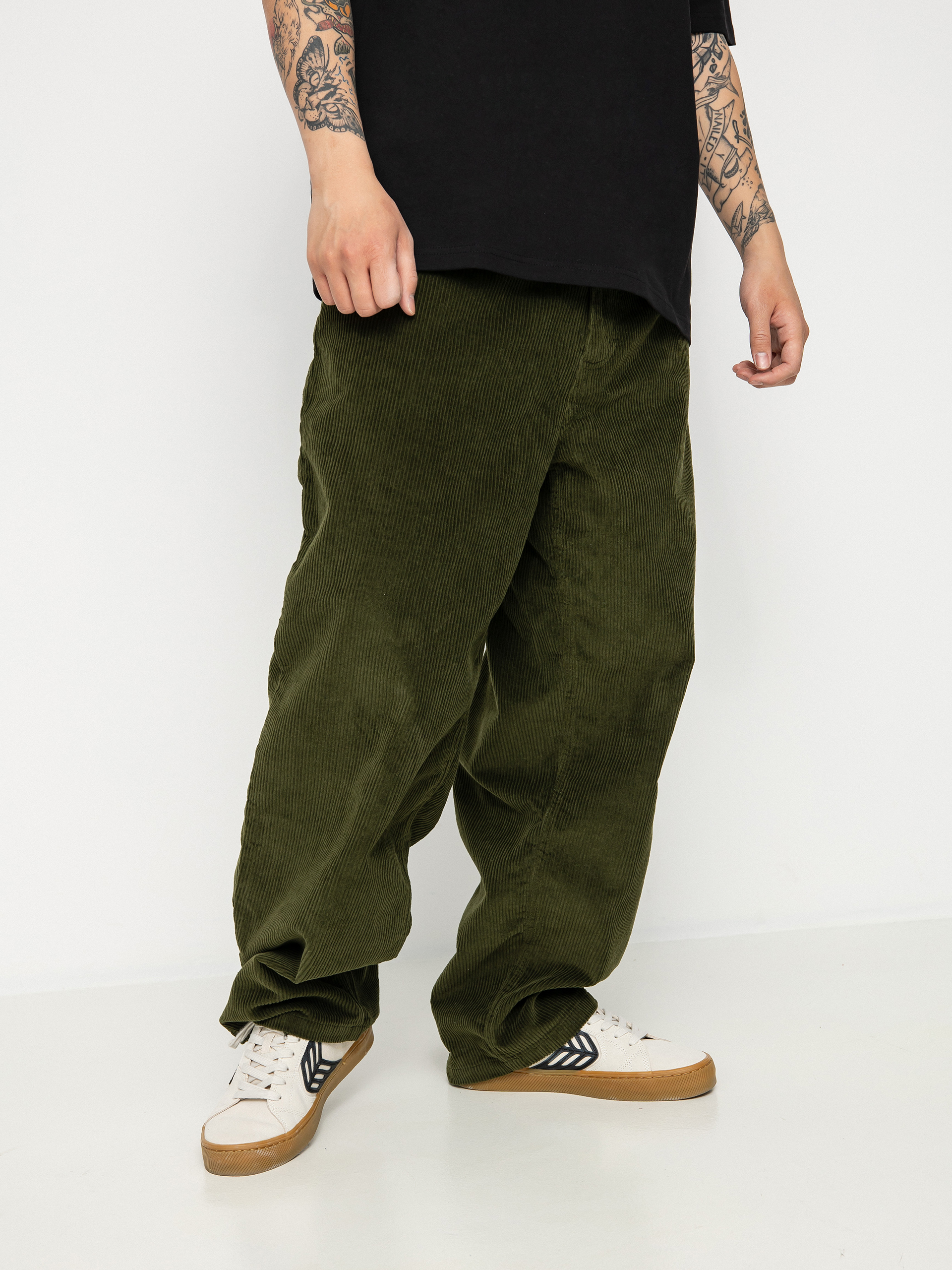 Polar Skate Big Boy Cords Hose - Grün (dark olive)