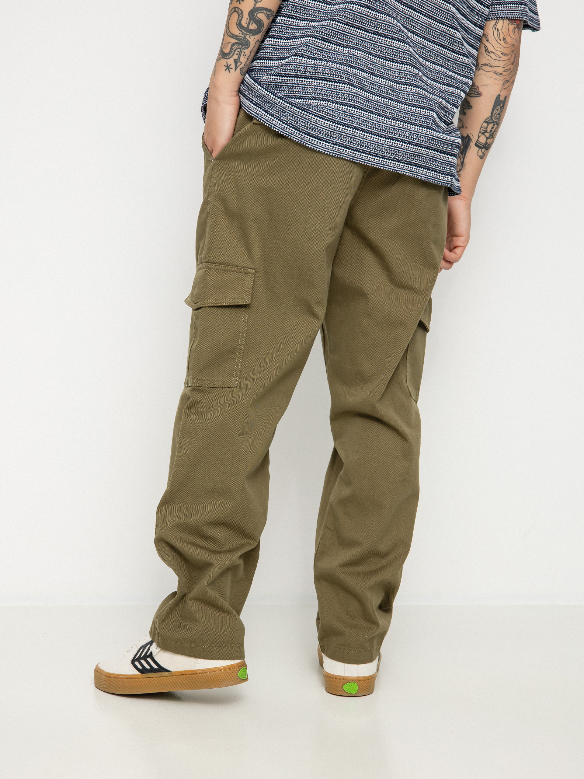 khaki green cargo pants mens