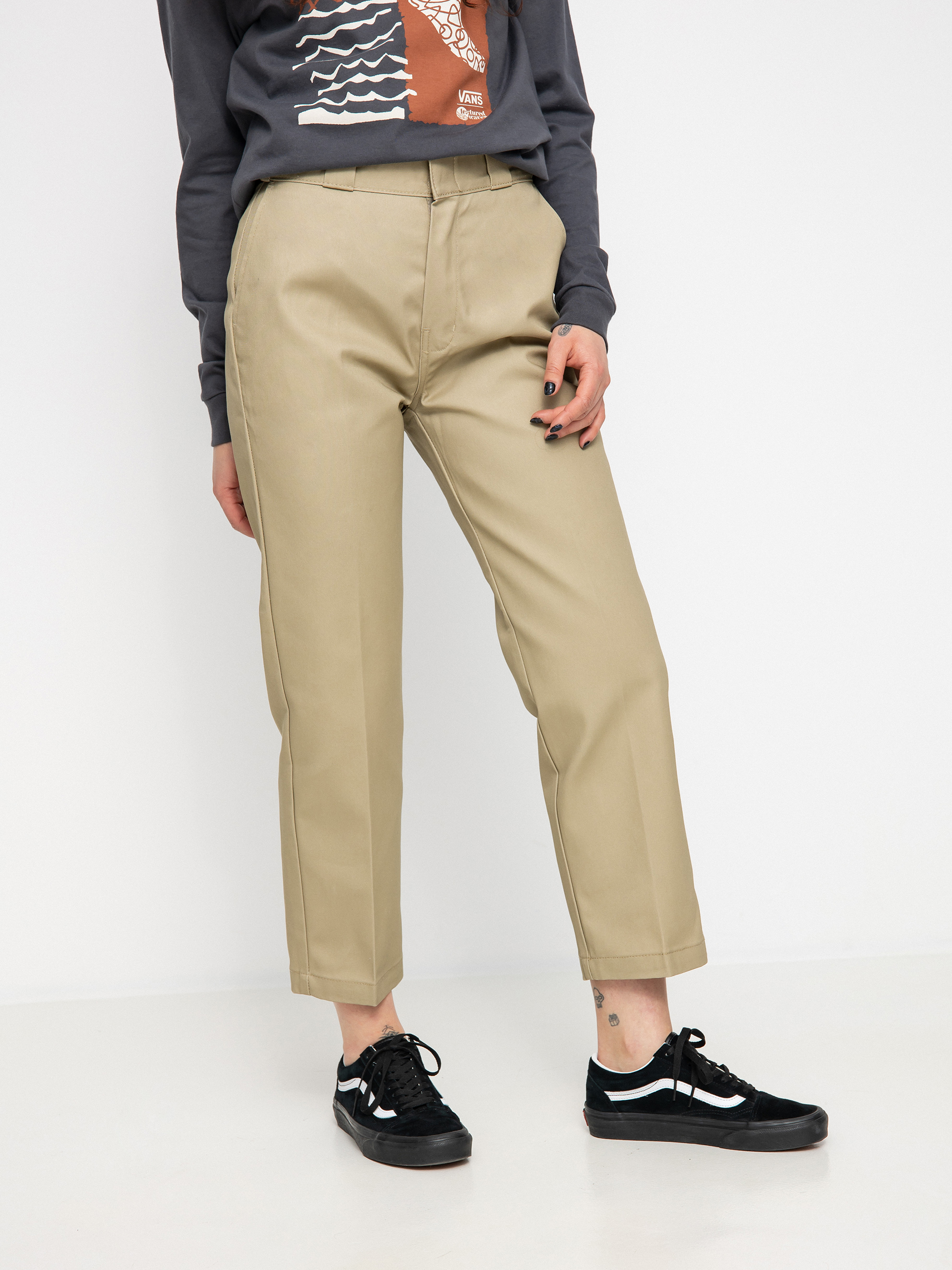 vans cropped pants