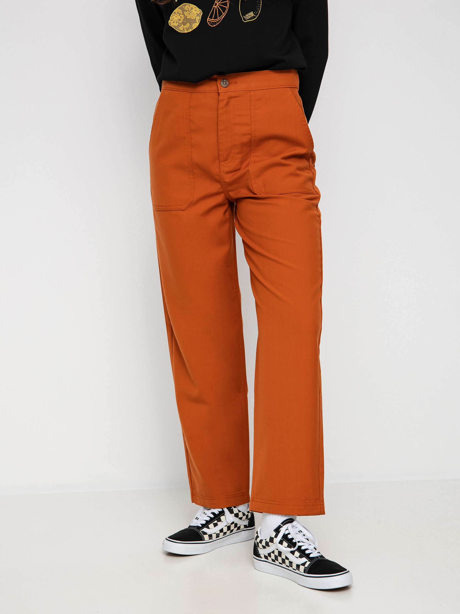 Vans Textured Waves Pants Wmn (bombay brown)