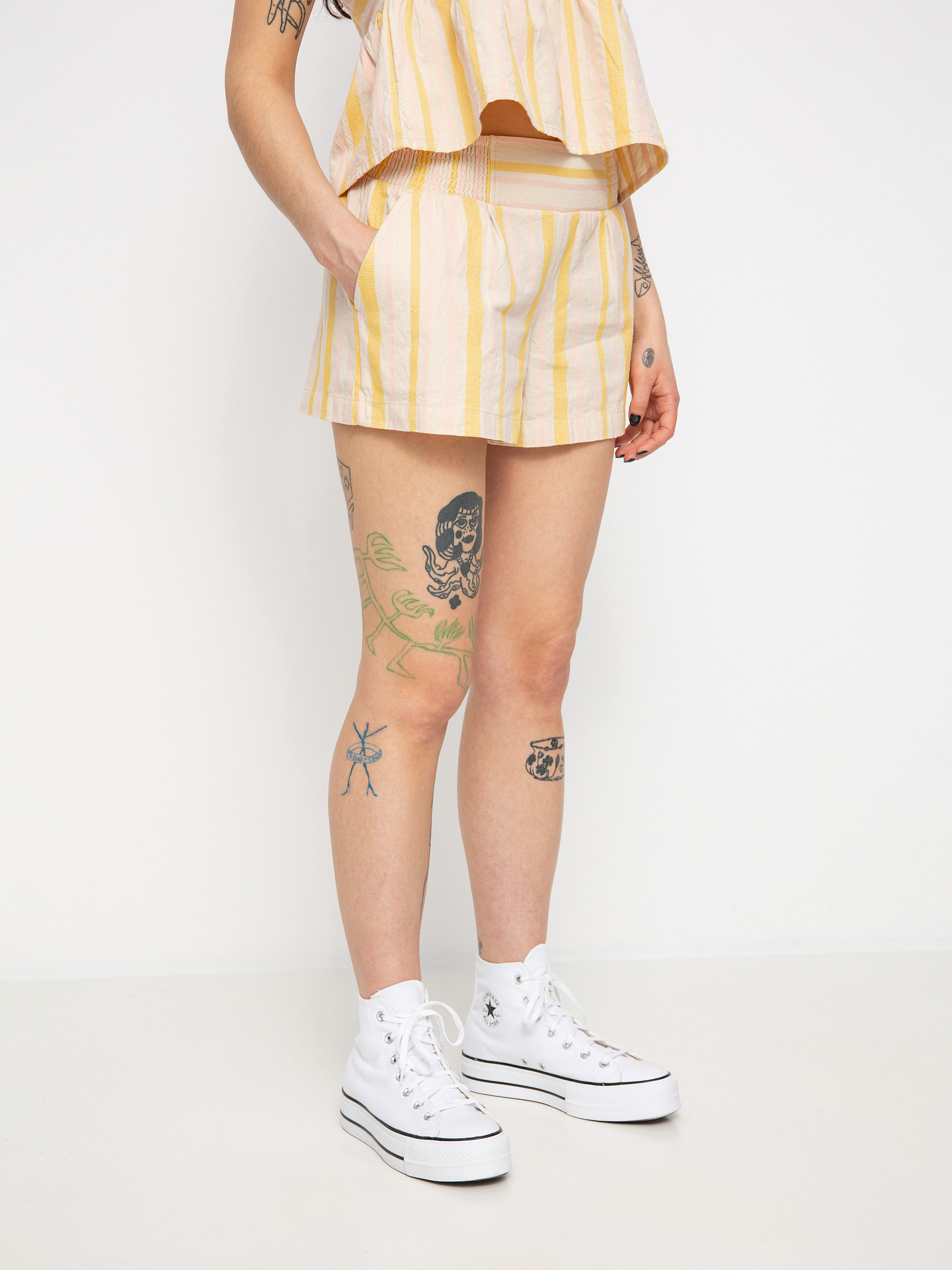 Roxy Handmade Life Shorts Wmn (tapioca alla stripe verticale)