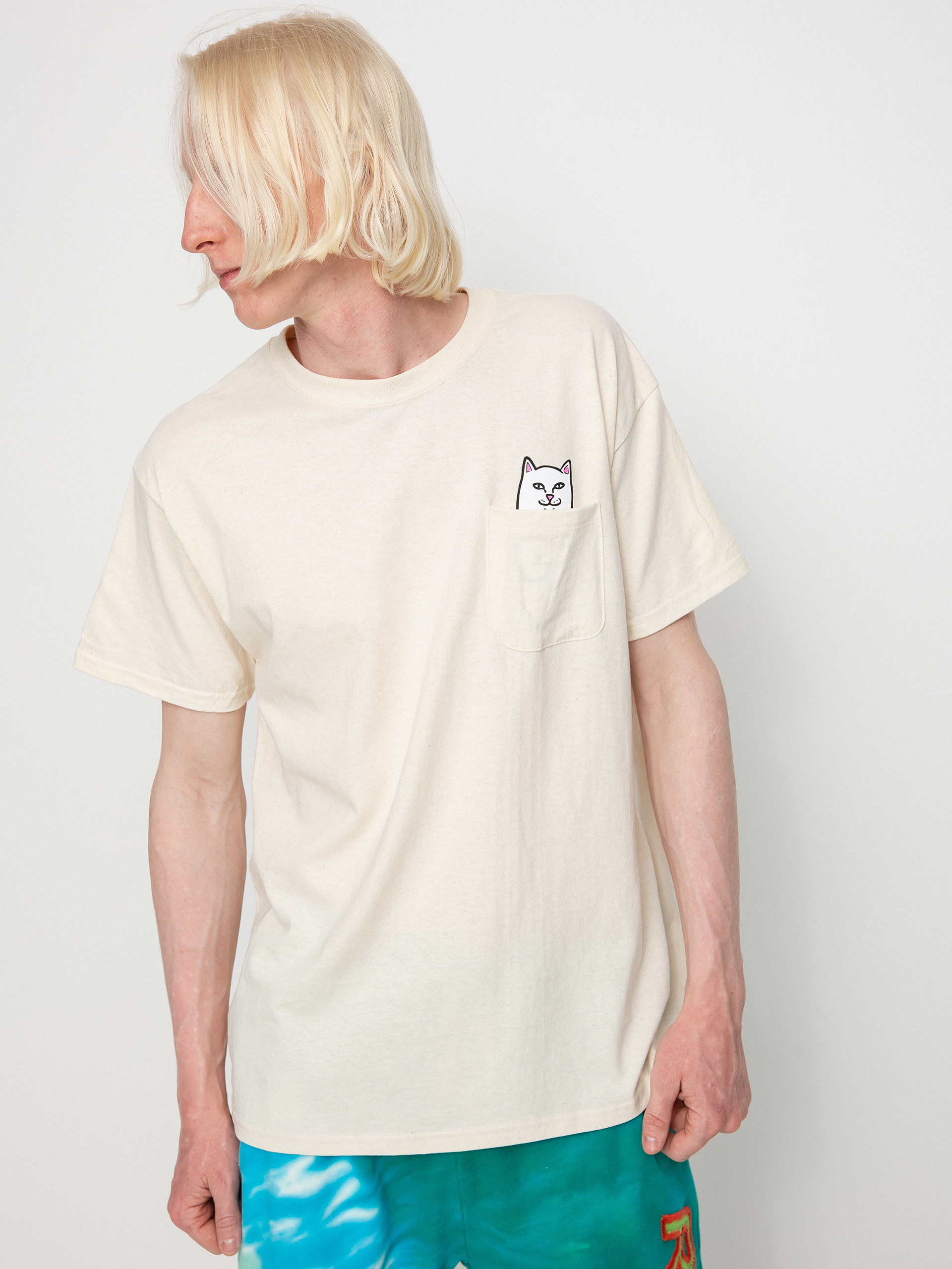 RipNDip Lord Nermal Pocket T-shirt (natural)