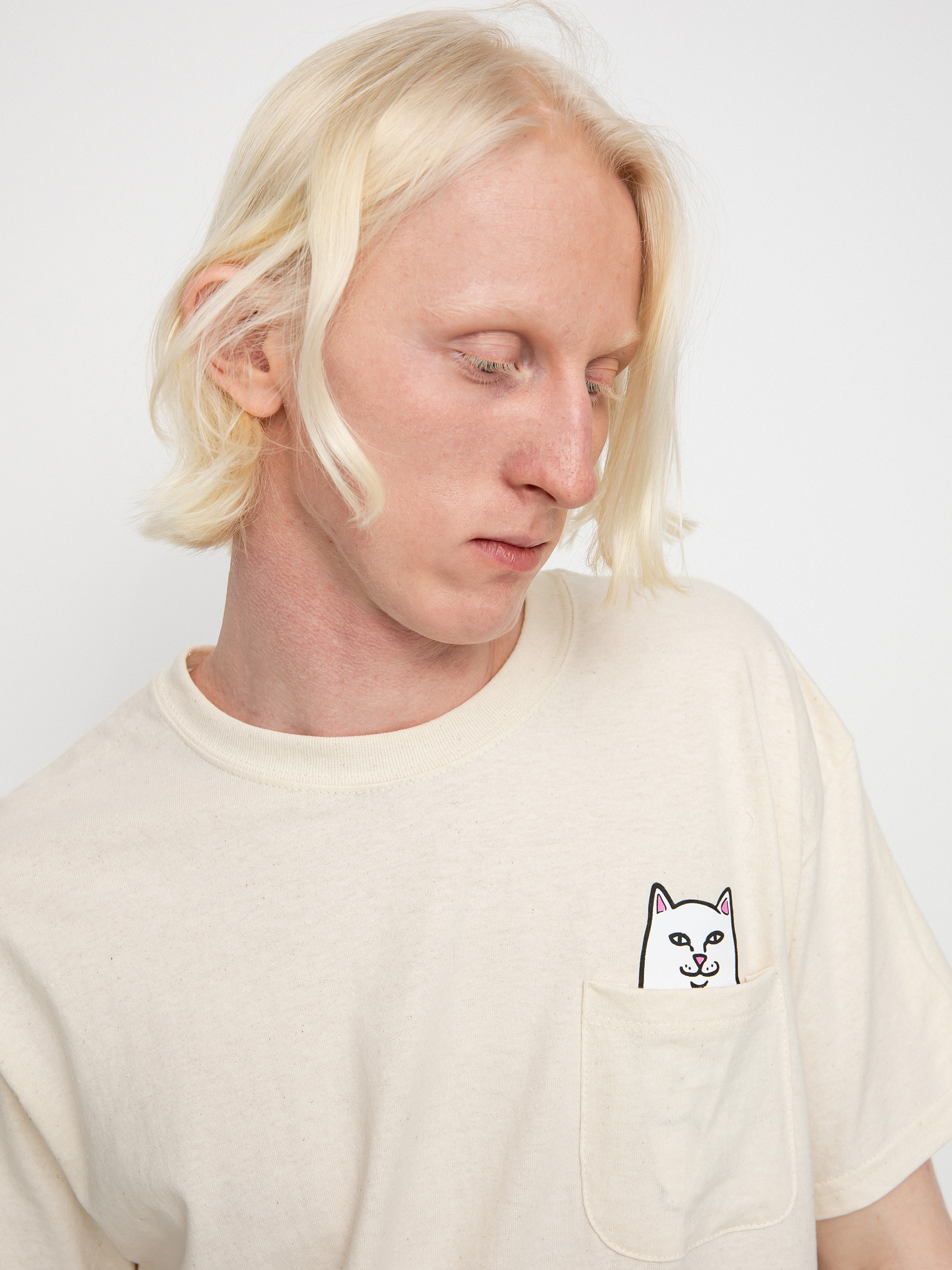 RipNDip Lord Nermal Pocket T-shirt (natural)