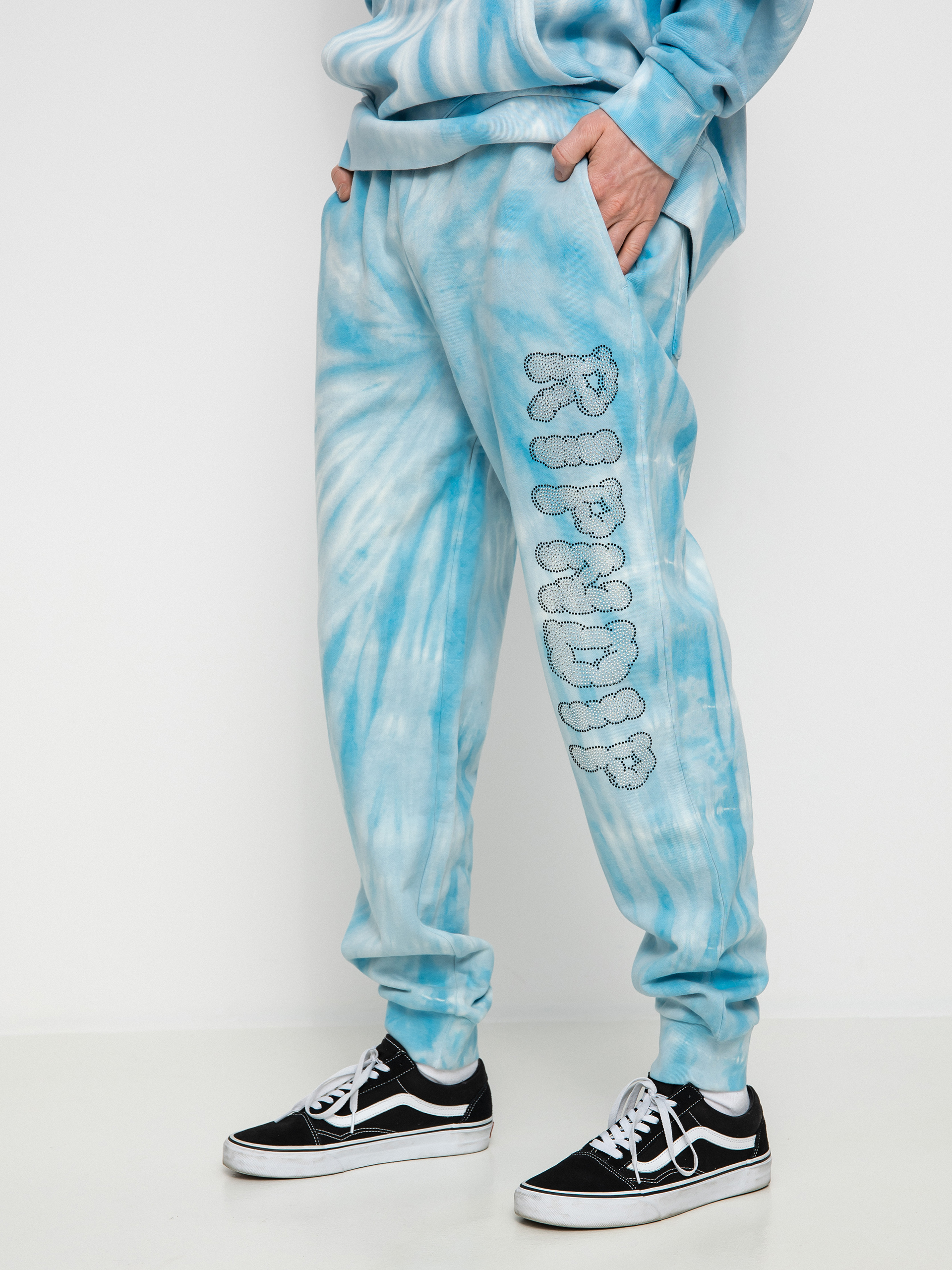 RipNDip Sent From Heaven Pants (light blue spiral dye)