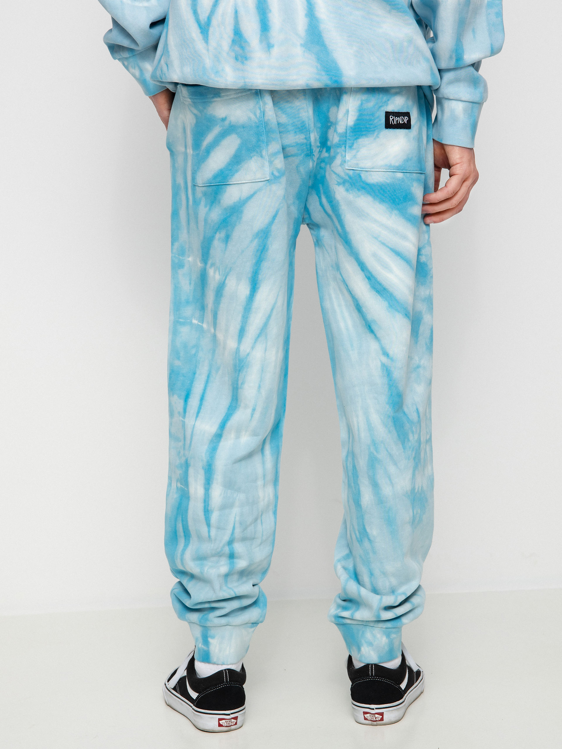RipNDip Sent From Heaven Pants (light blue spiral dye)