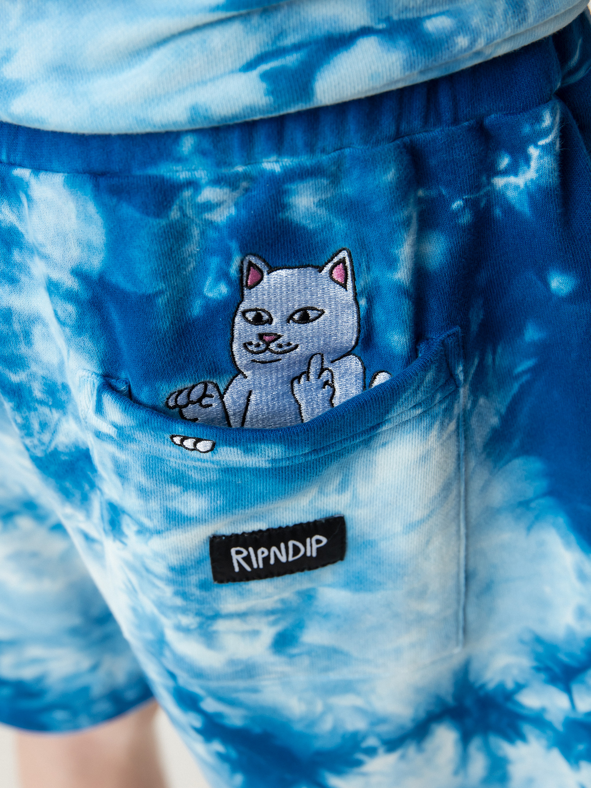 RipNDip Ripntail Shorts (blue acid wash)