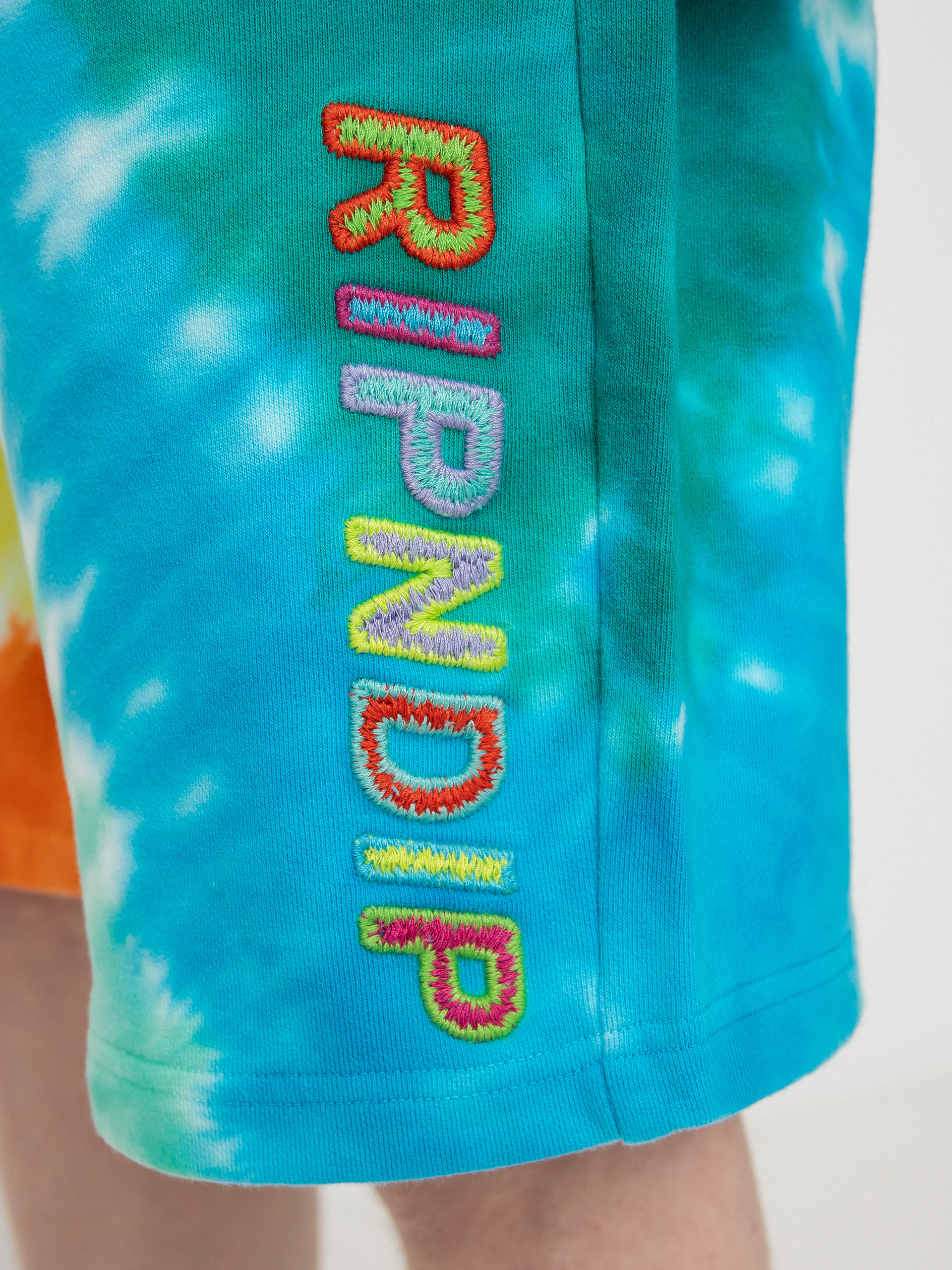 RipNDip Prisma Shorts (teal rainbow dye)