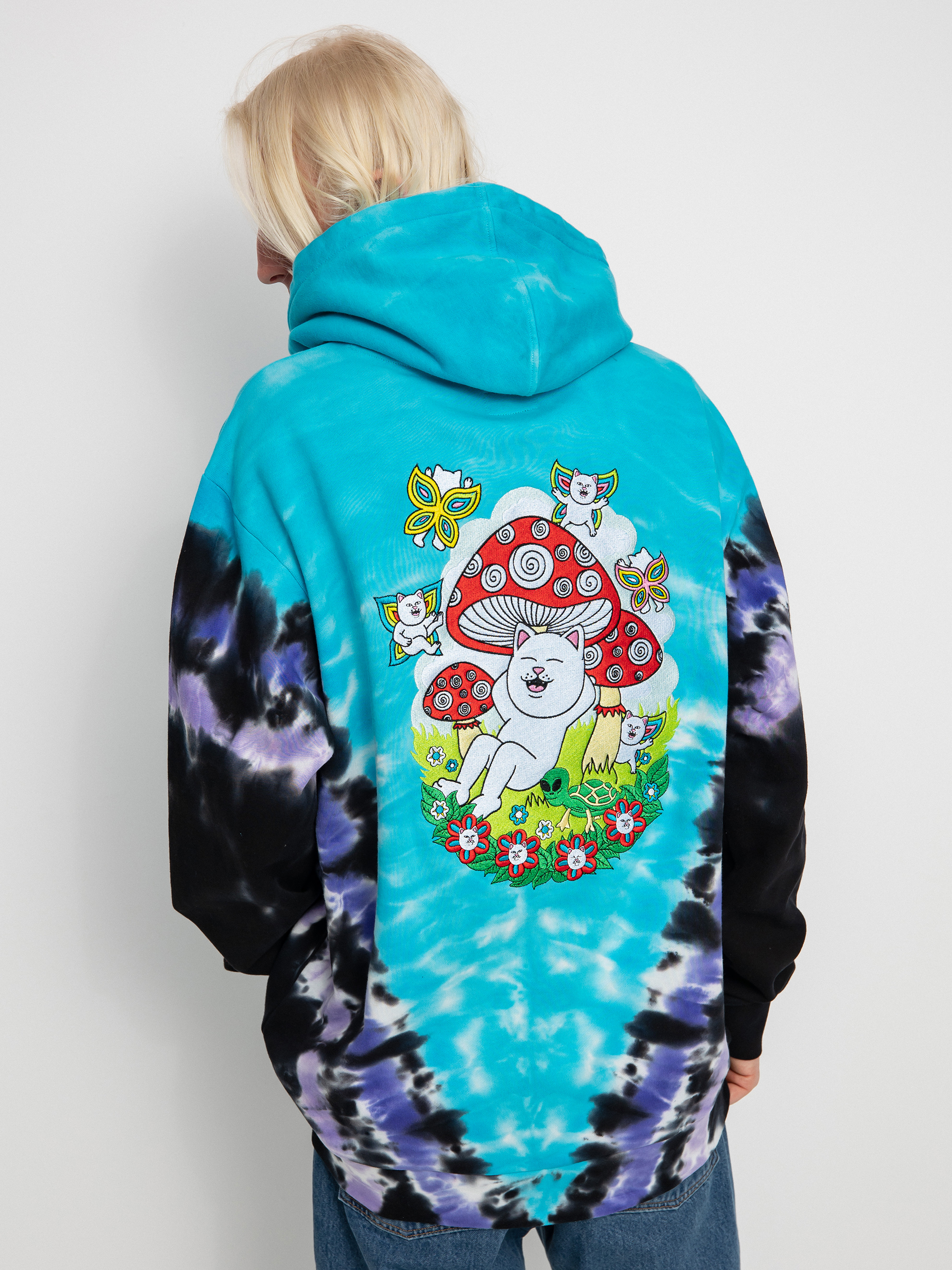 RipNDip Promised Land HD Hoodie (purple/blue v dye)