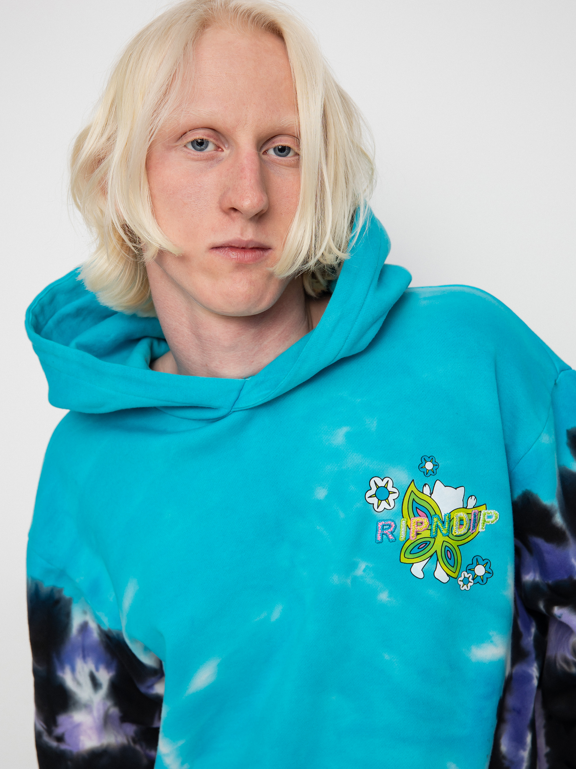 RipNDip Promised Land HD Hoodie (purple/blue v dye)