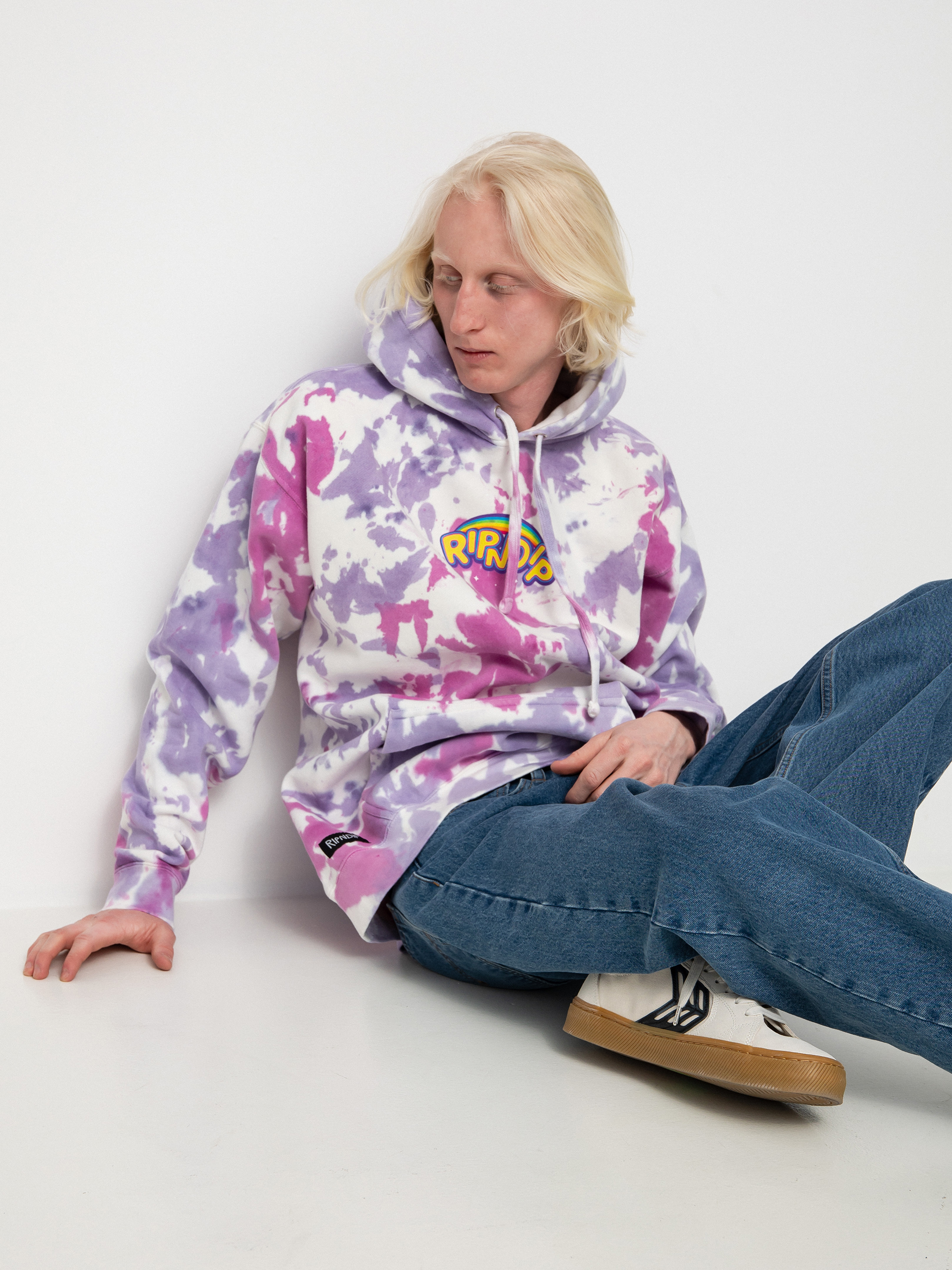 RipNDip Friends Forever HD Hoodie pink (pink/lavender tie dye)