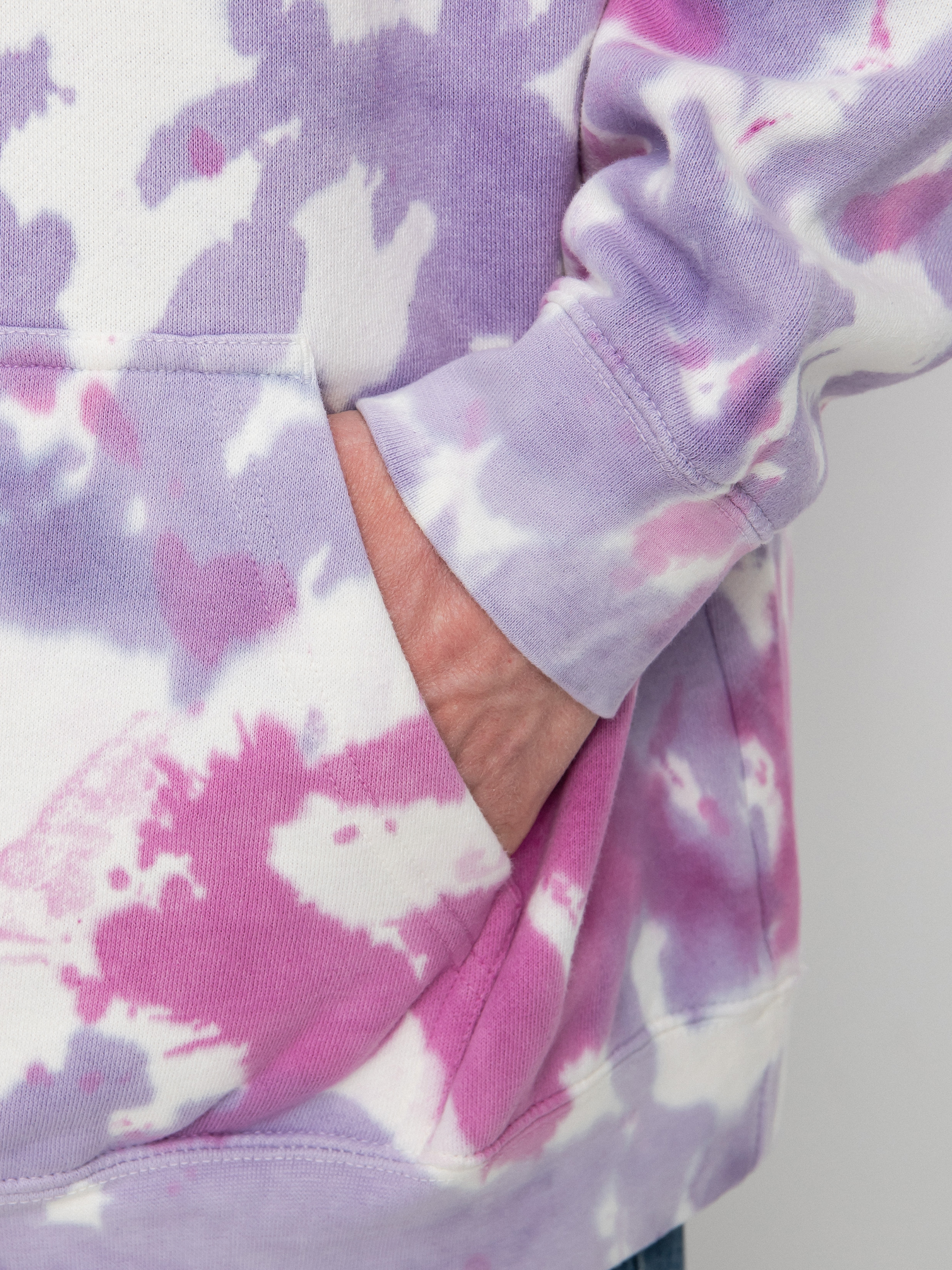 RipNDip Friends Forever HD Hoodie (pink/lavender tie dye)