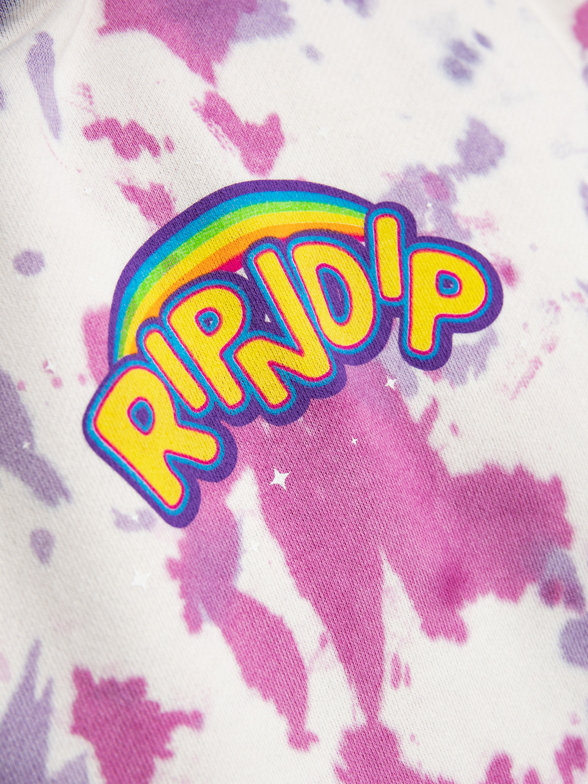 RipNDip Friends Forever HD Hoodie (pink/lavender tie dye)