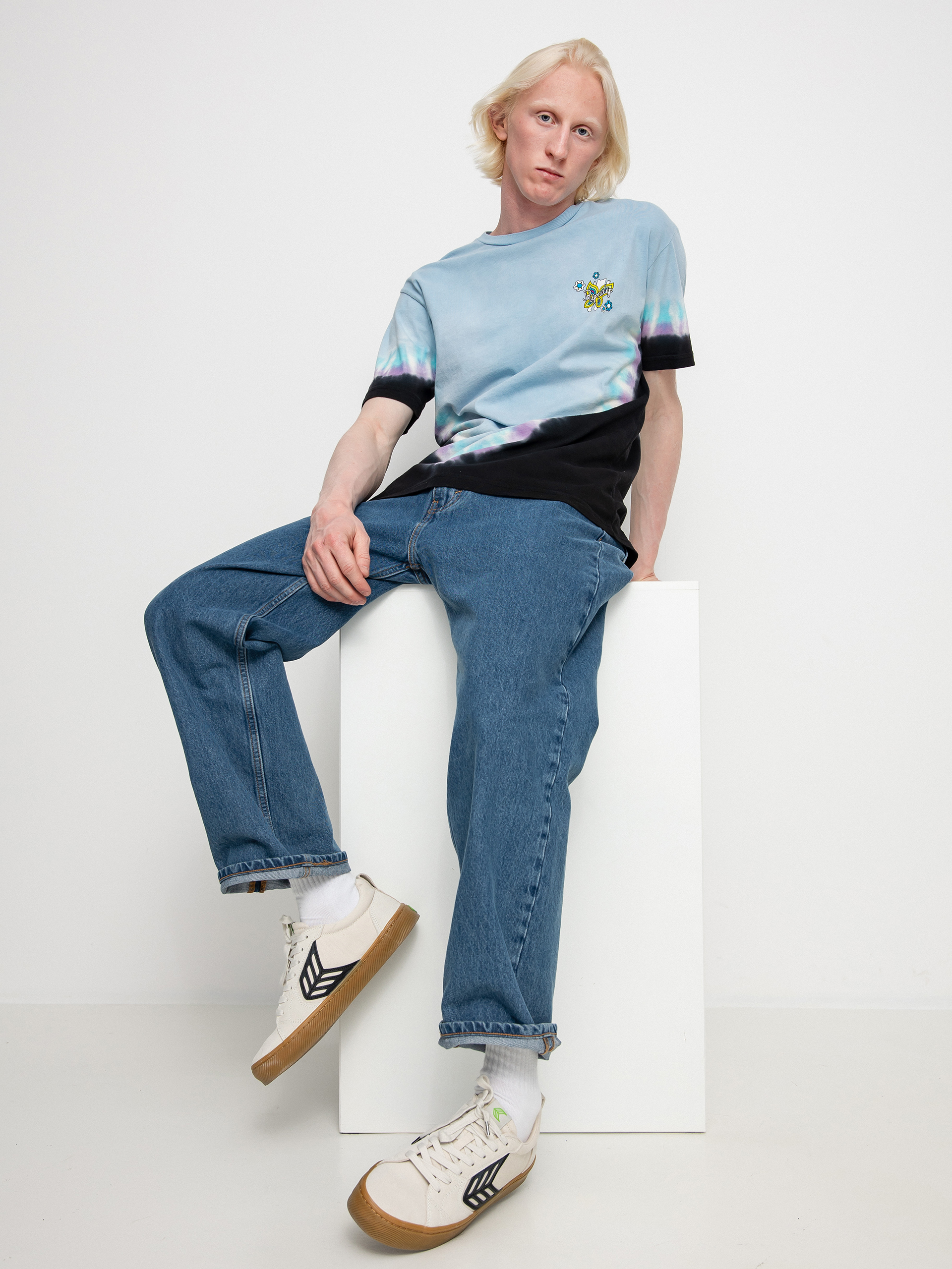 RipNDip Promised Land T-shirt (purple/blue v dye)