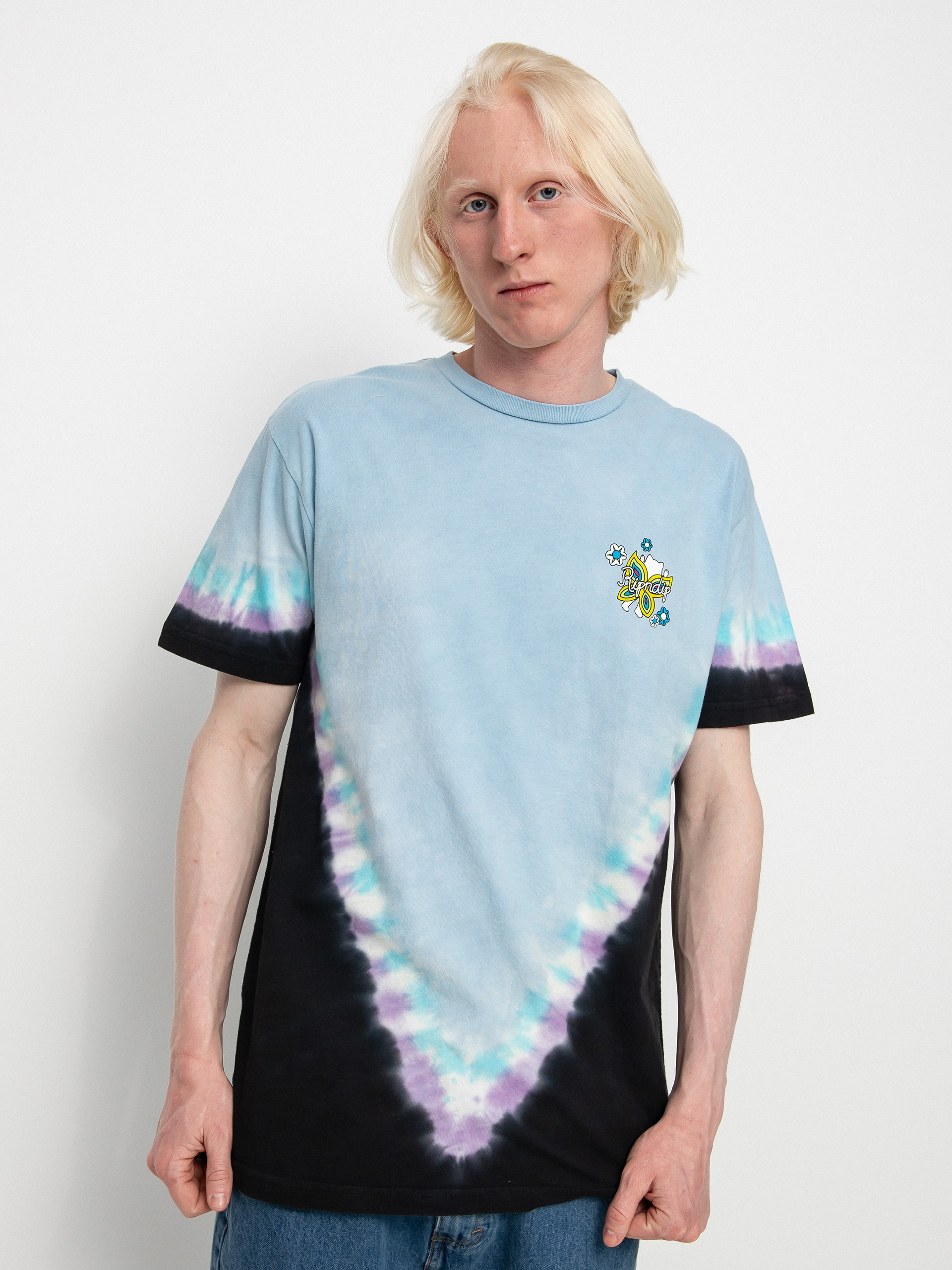 RipNDip Promised Land T-shirt (purple/blue v dye)
