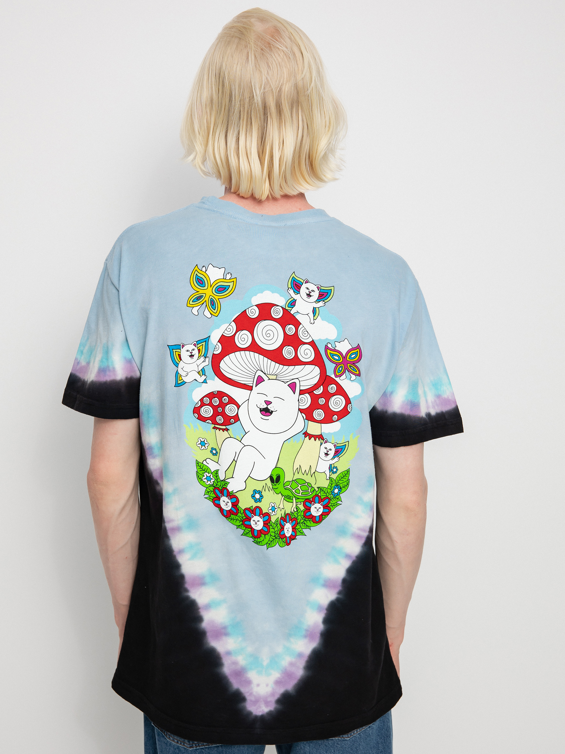 RipNDip Promised Land T-shirt (purple/blue v dye)