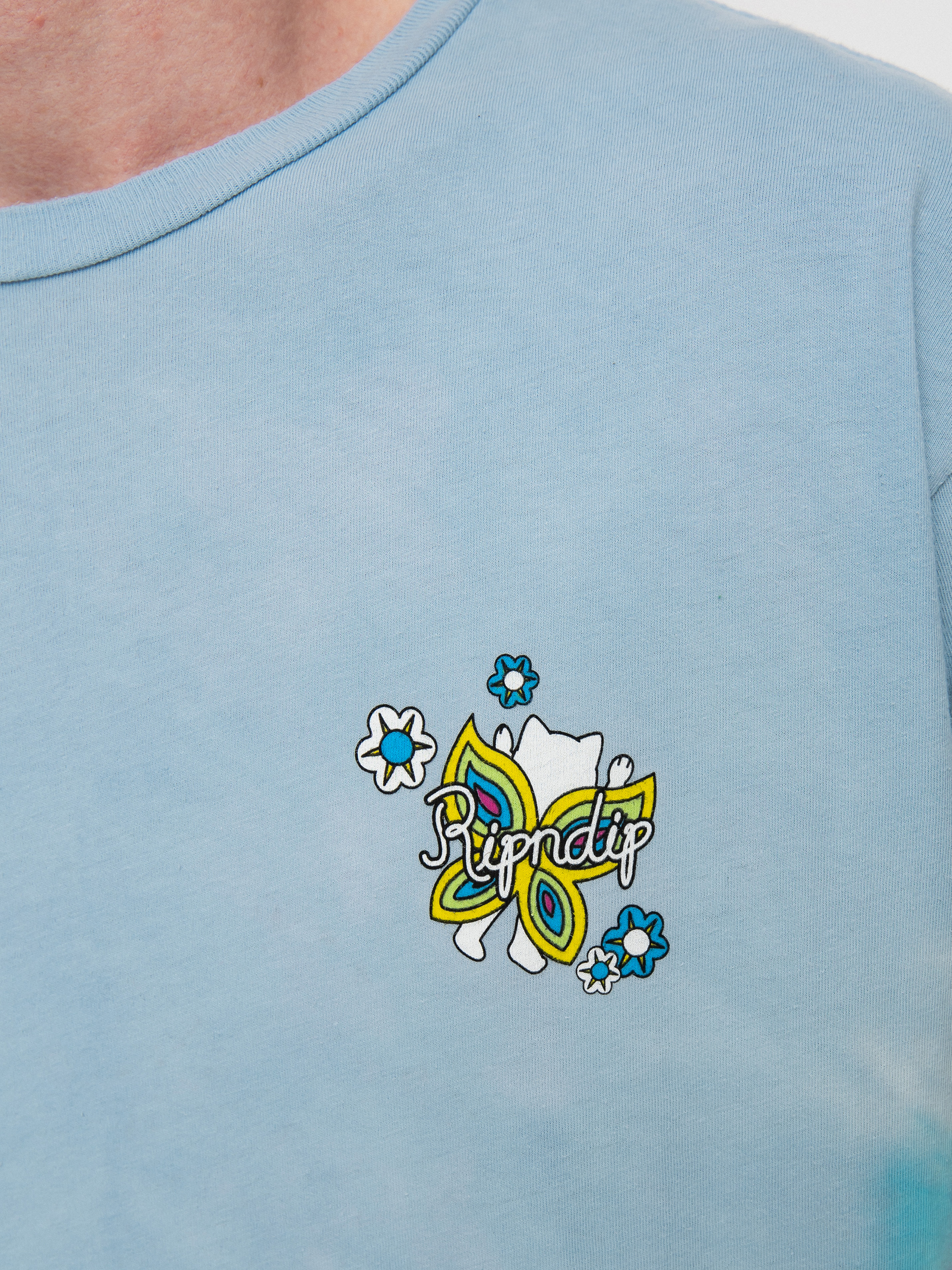 RipNDip Promised Land T-shirt (purple/blue v dye)