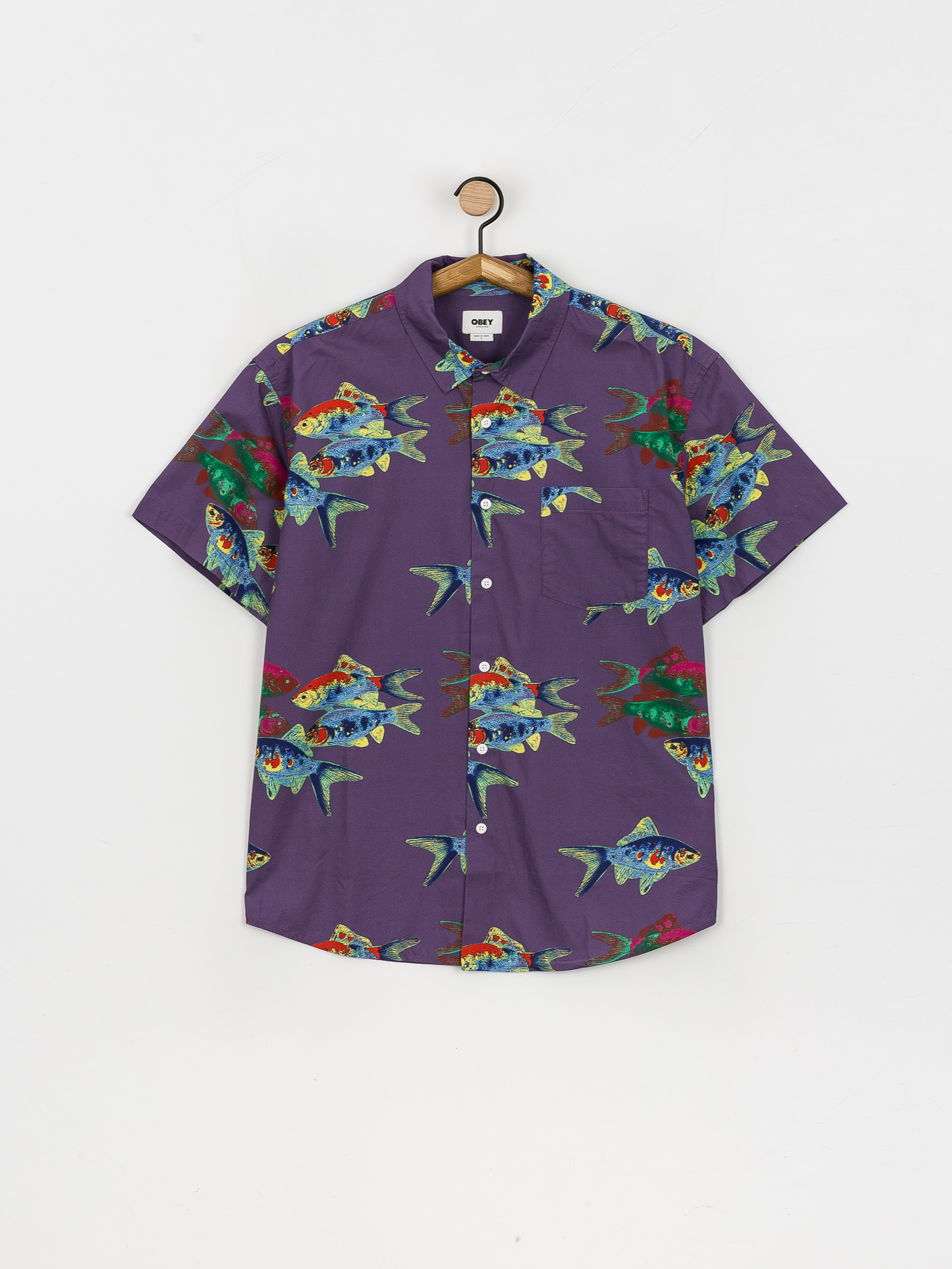 OBEY Fishbowl Shirt (lavender silk multi)