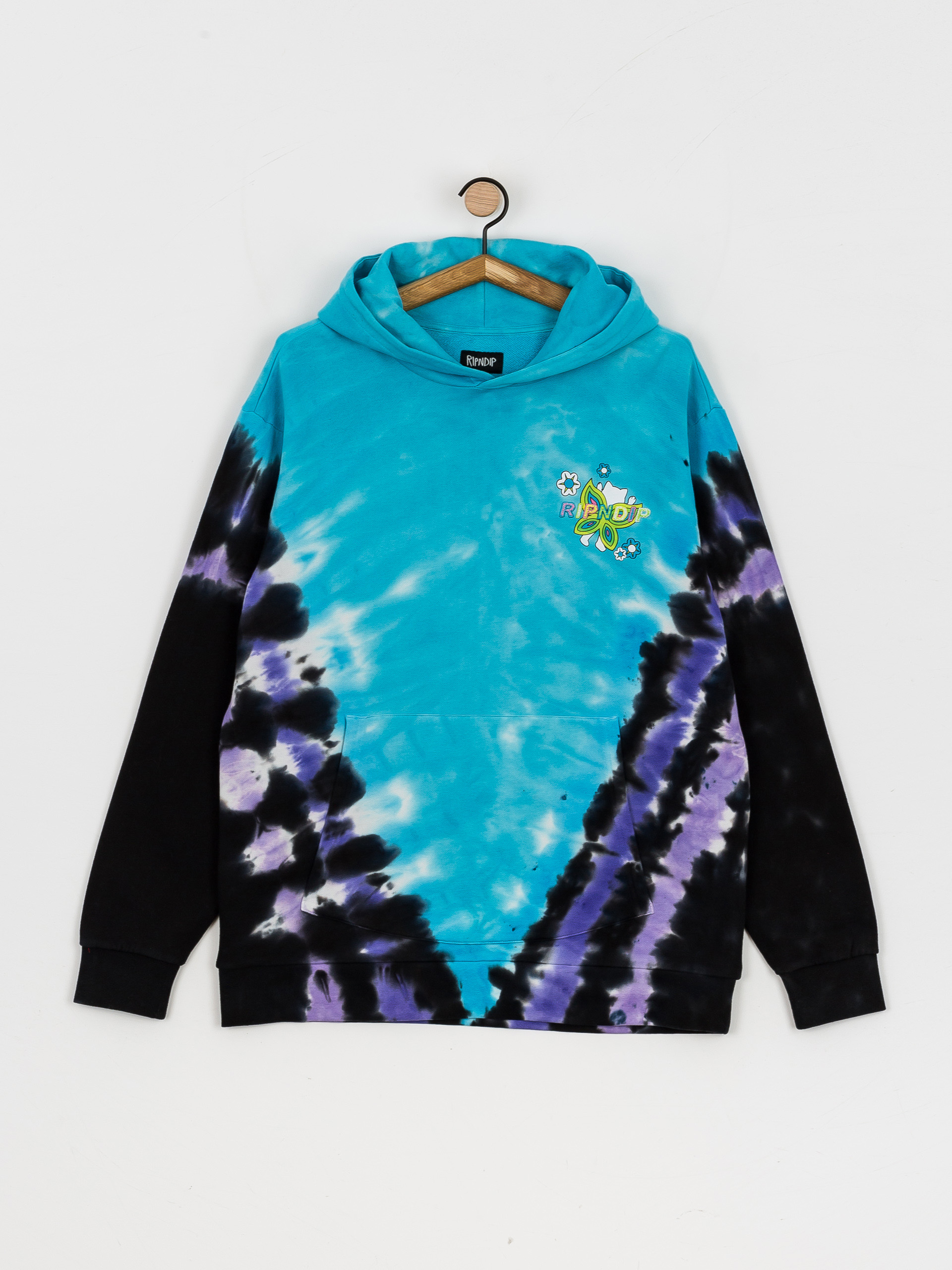 RipNDip Promised Land HD Hoodie (purple/blue v dye)