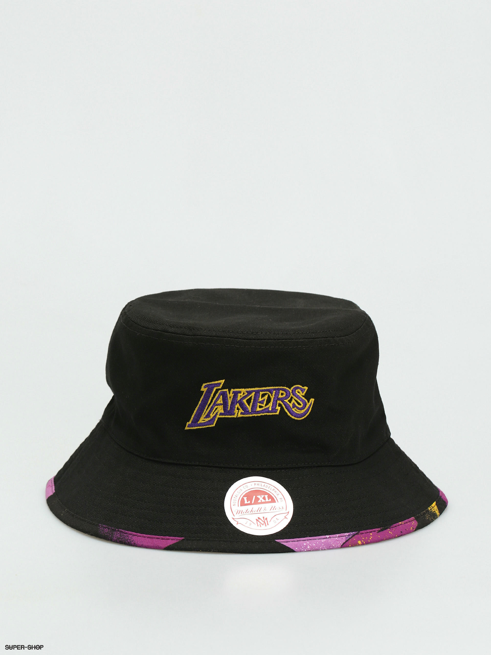 lakers bucket hat black