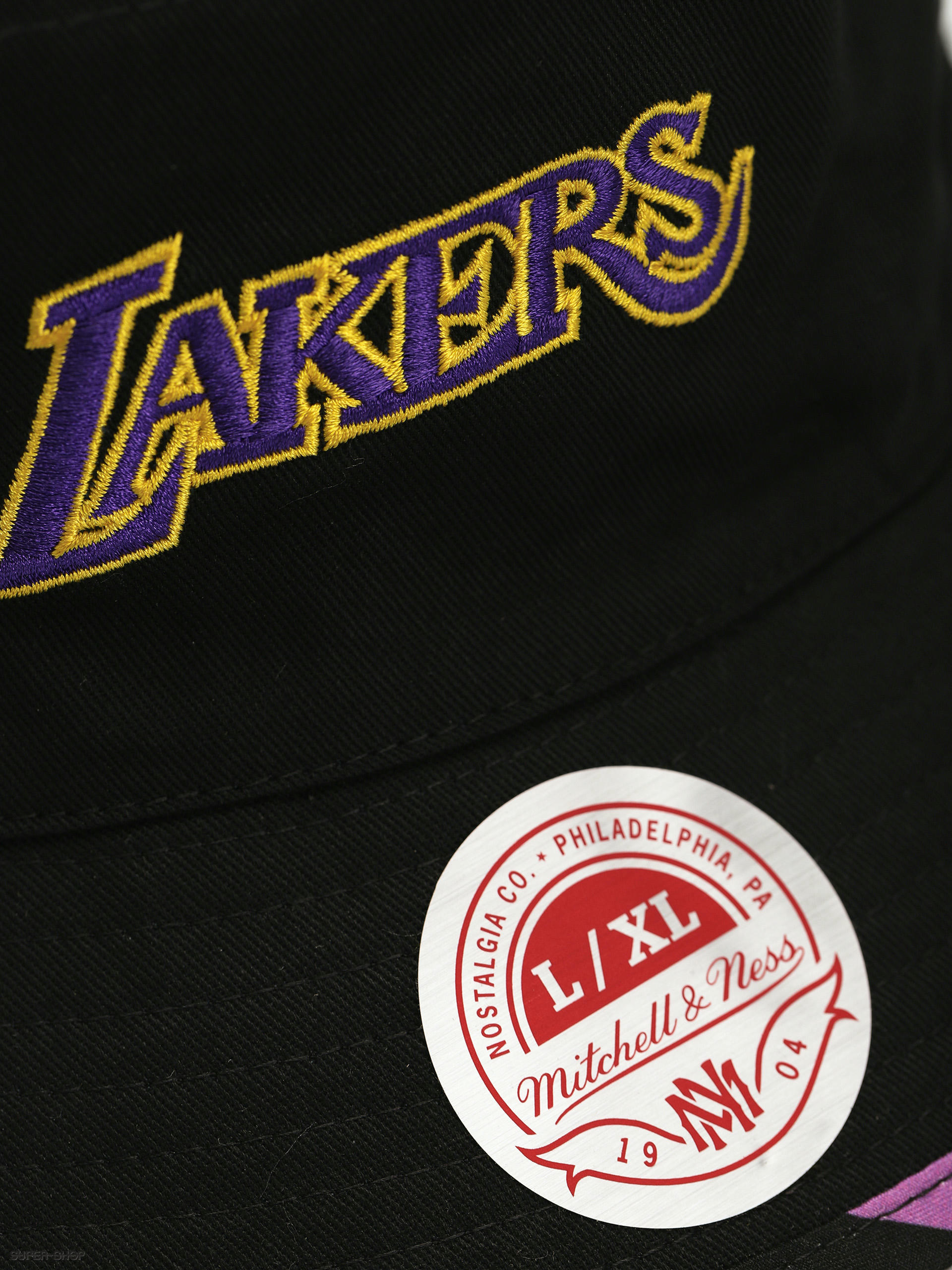 lakers bucket hat black