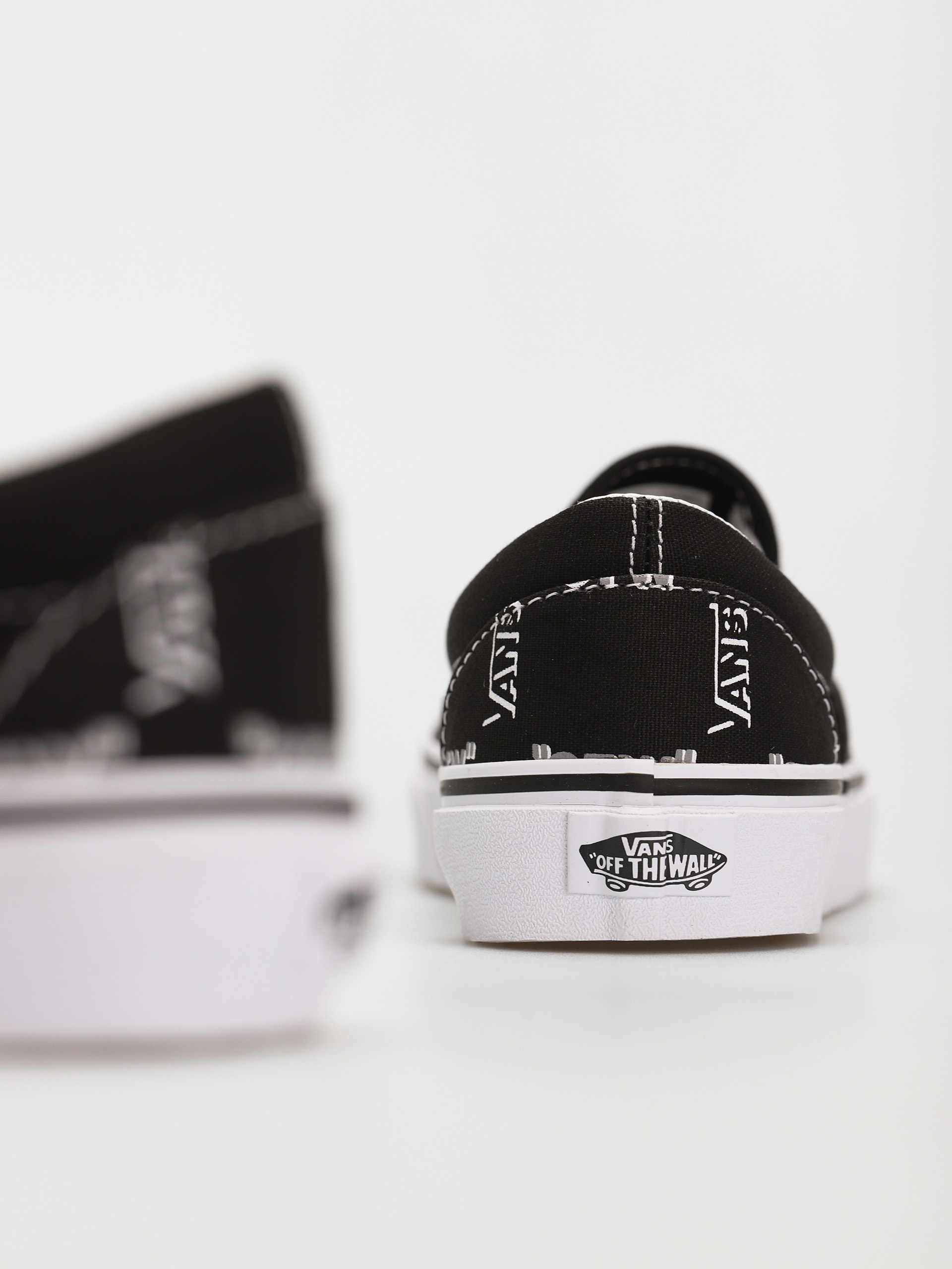 Vans Classic Slip On Shoes (shadow vans/black/true white)