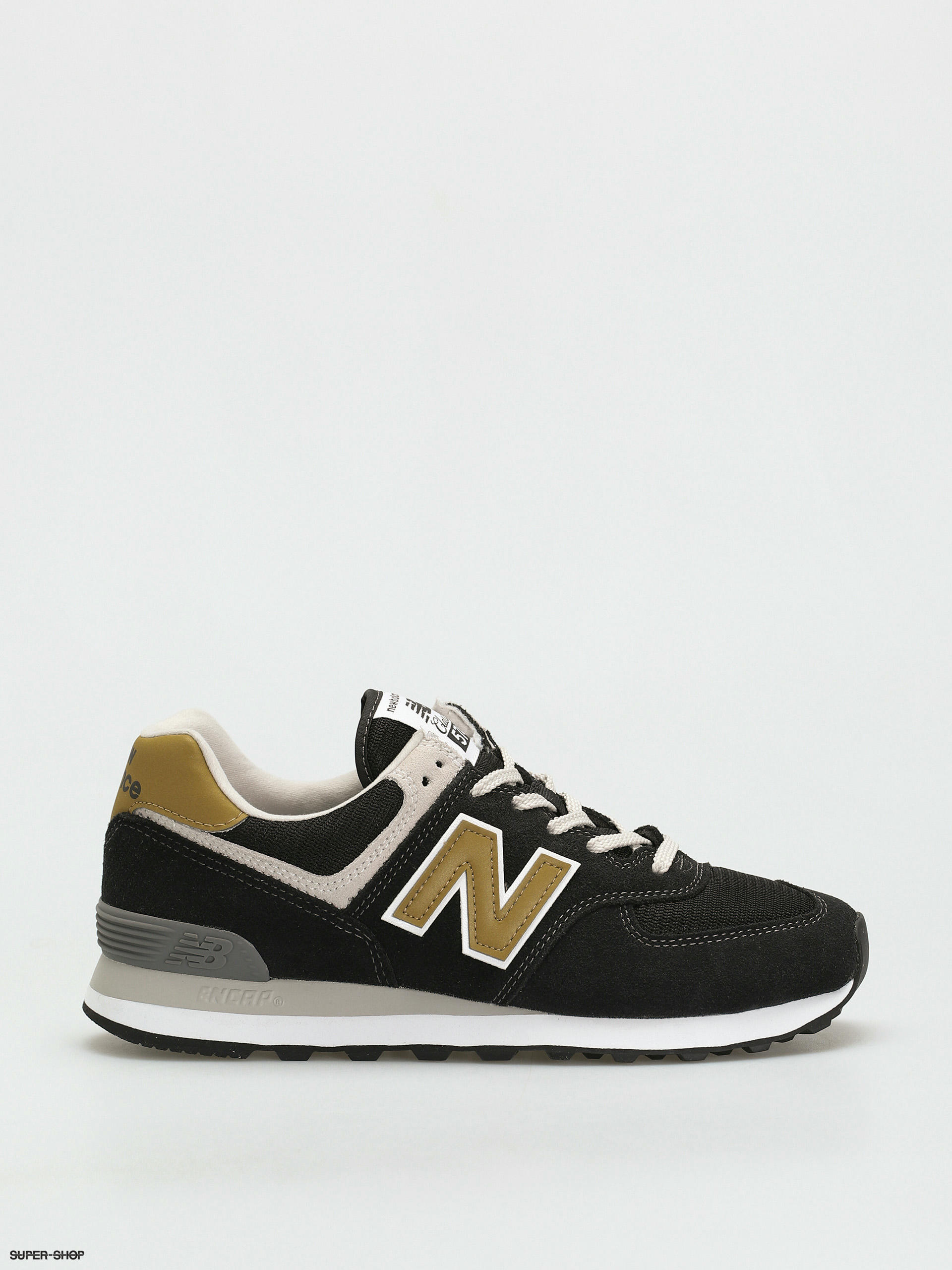 New balance 574 on sale black and yellow