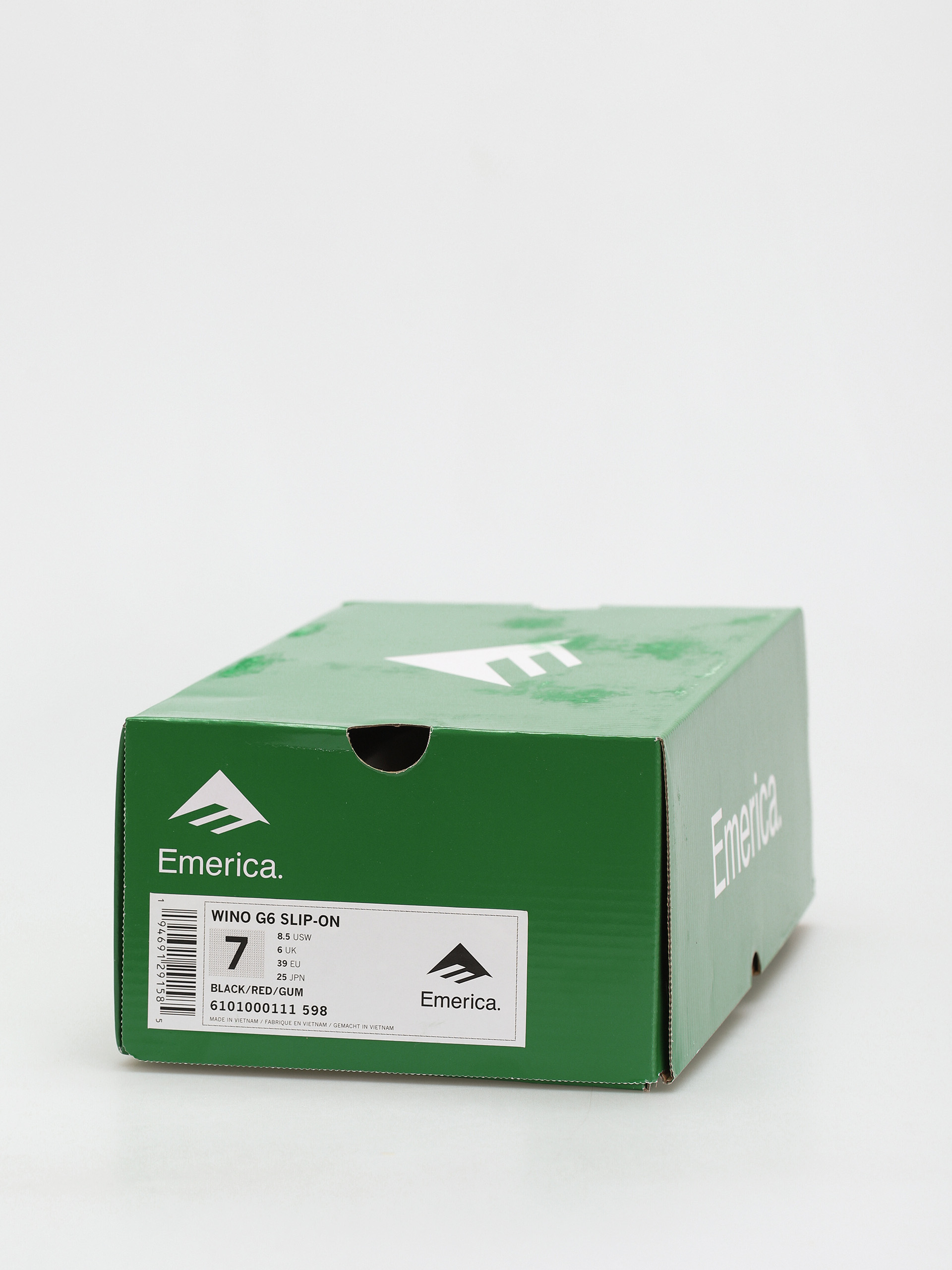 Emerica Wino G6 Slip-On Schuhe (black/red/gum)