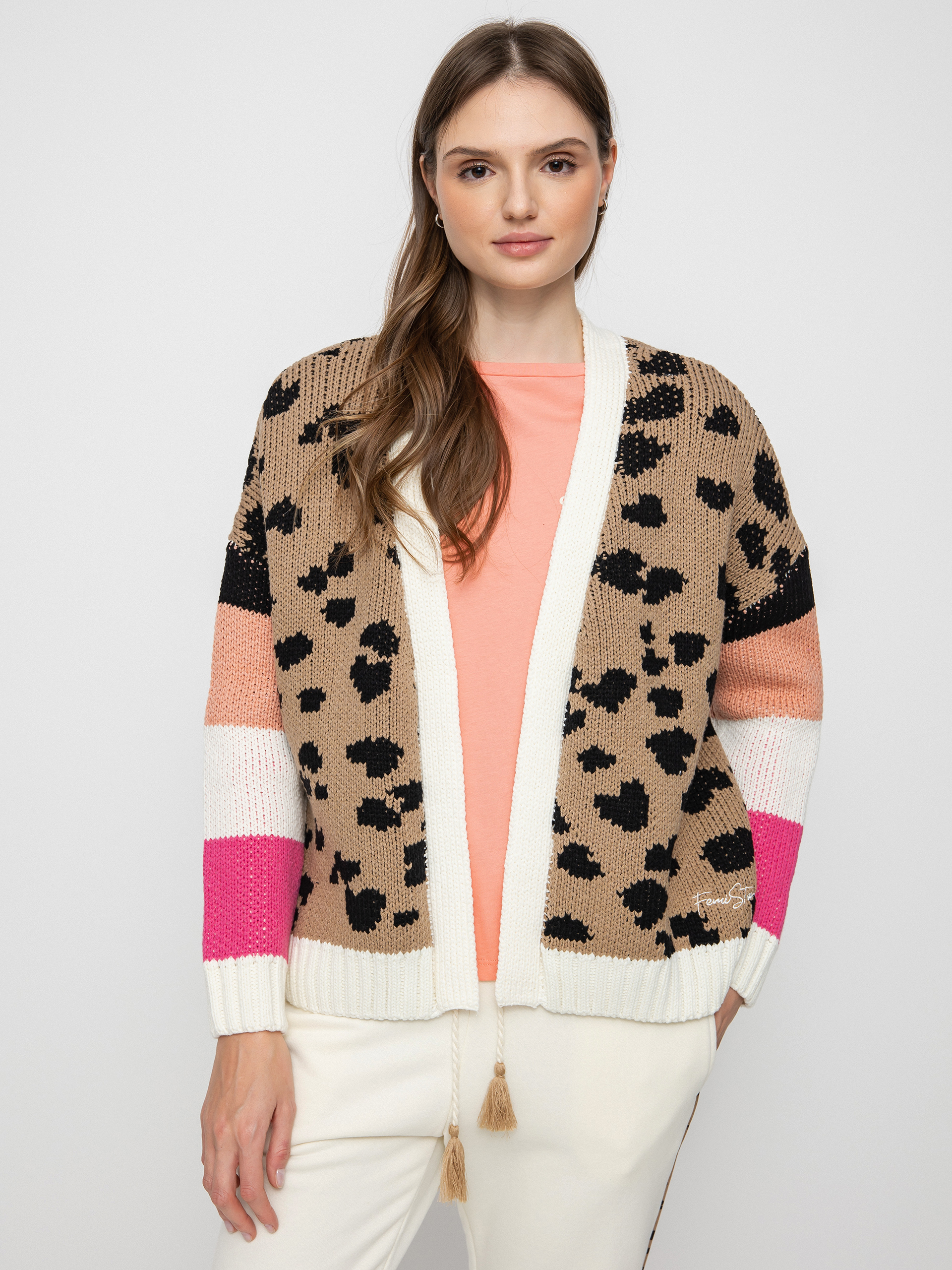 Femi Stories Sky Sweater Wmn (brwn leo)