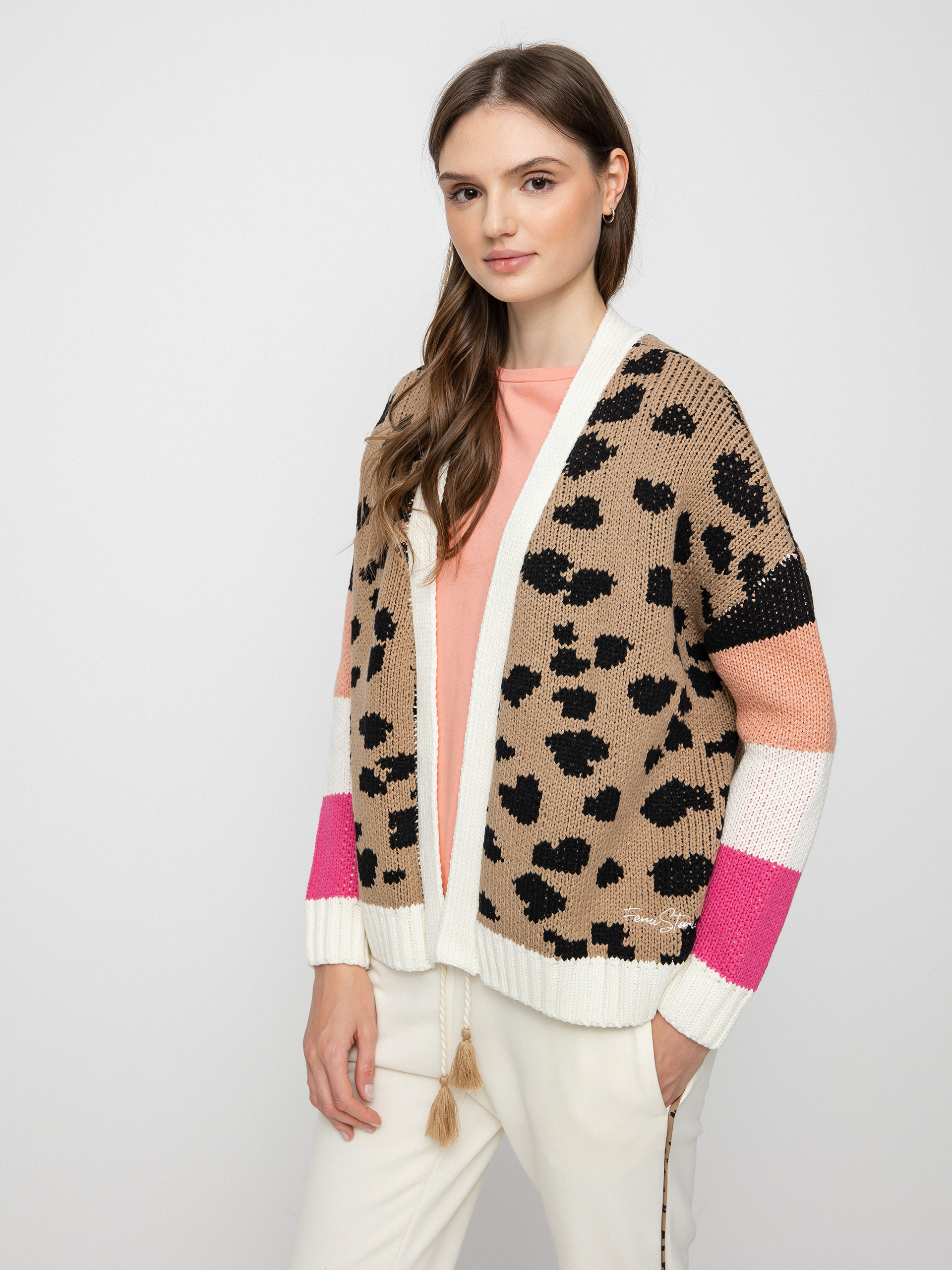 Femi Stories Sky Sweater Wmn (brwn leo)
