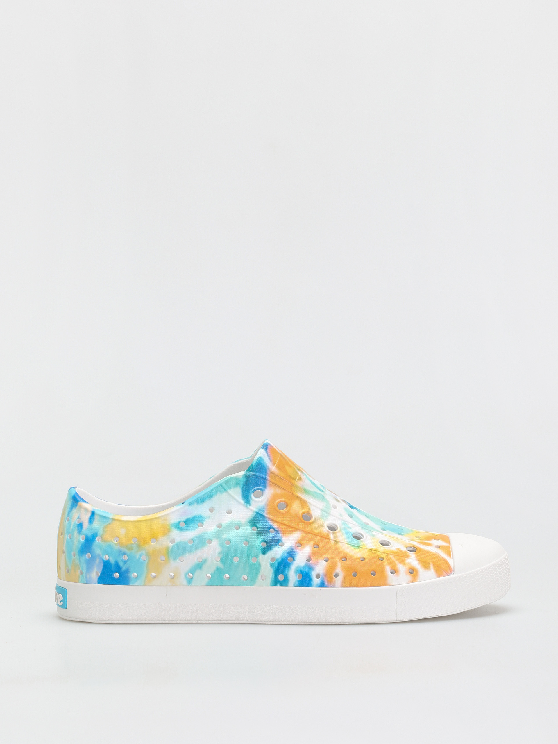 Native Jefferson Print Schuhe (shell white/shell white/orange tie dye)