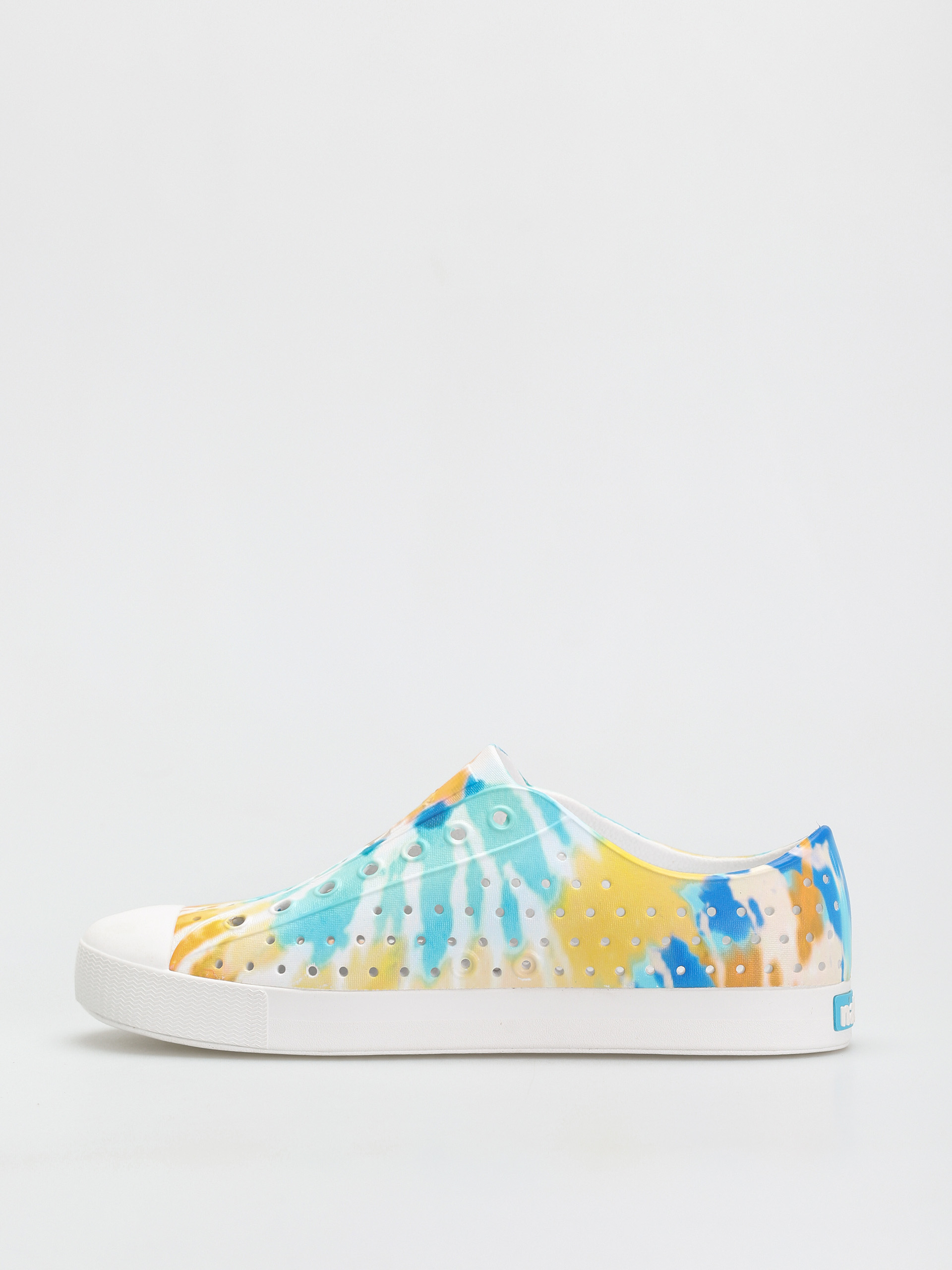 Native Jefferson Print Shoes (shell white/shell white/orange tie dye)
