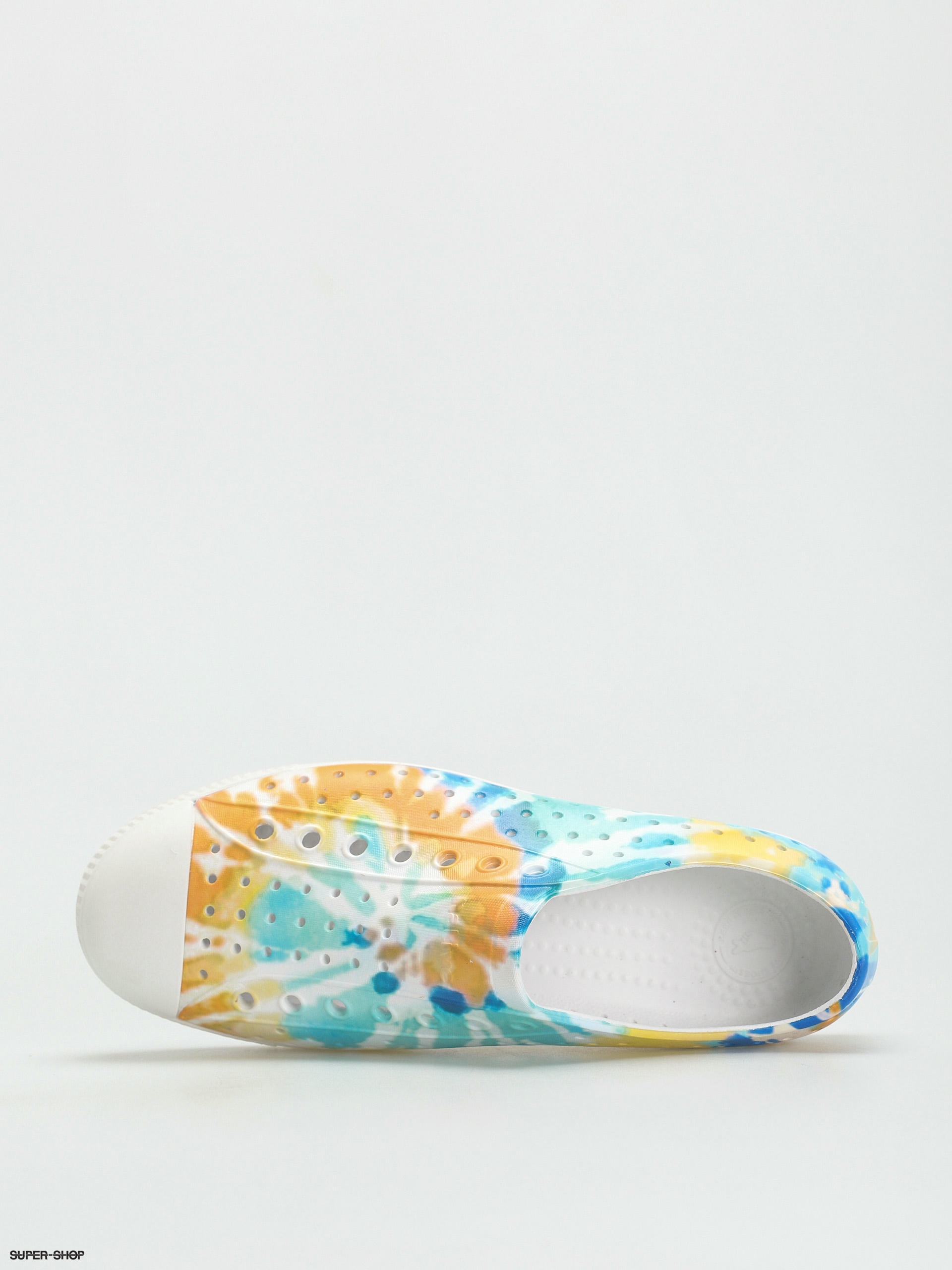 Native Jefferson Print Shoes (shell white/shell white/orange tie dye)