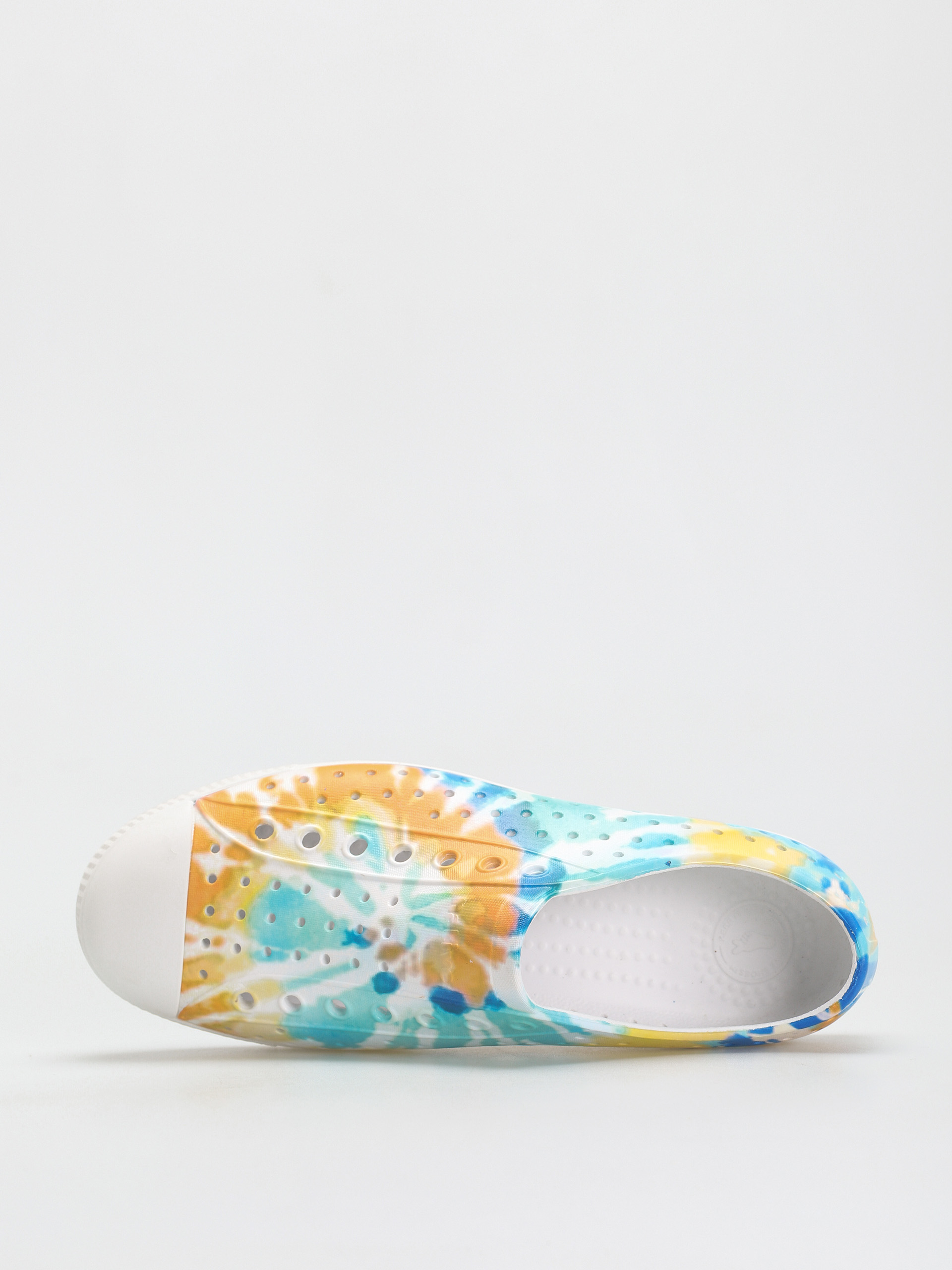 Native Jefferson Print Shoes (shell white/shell white/orange tie dye)