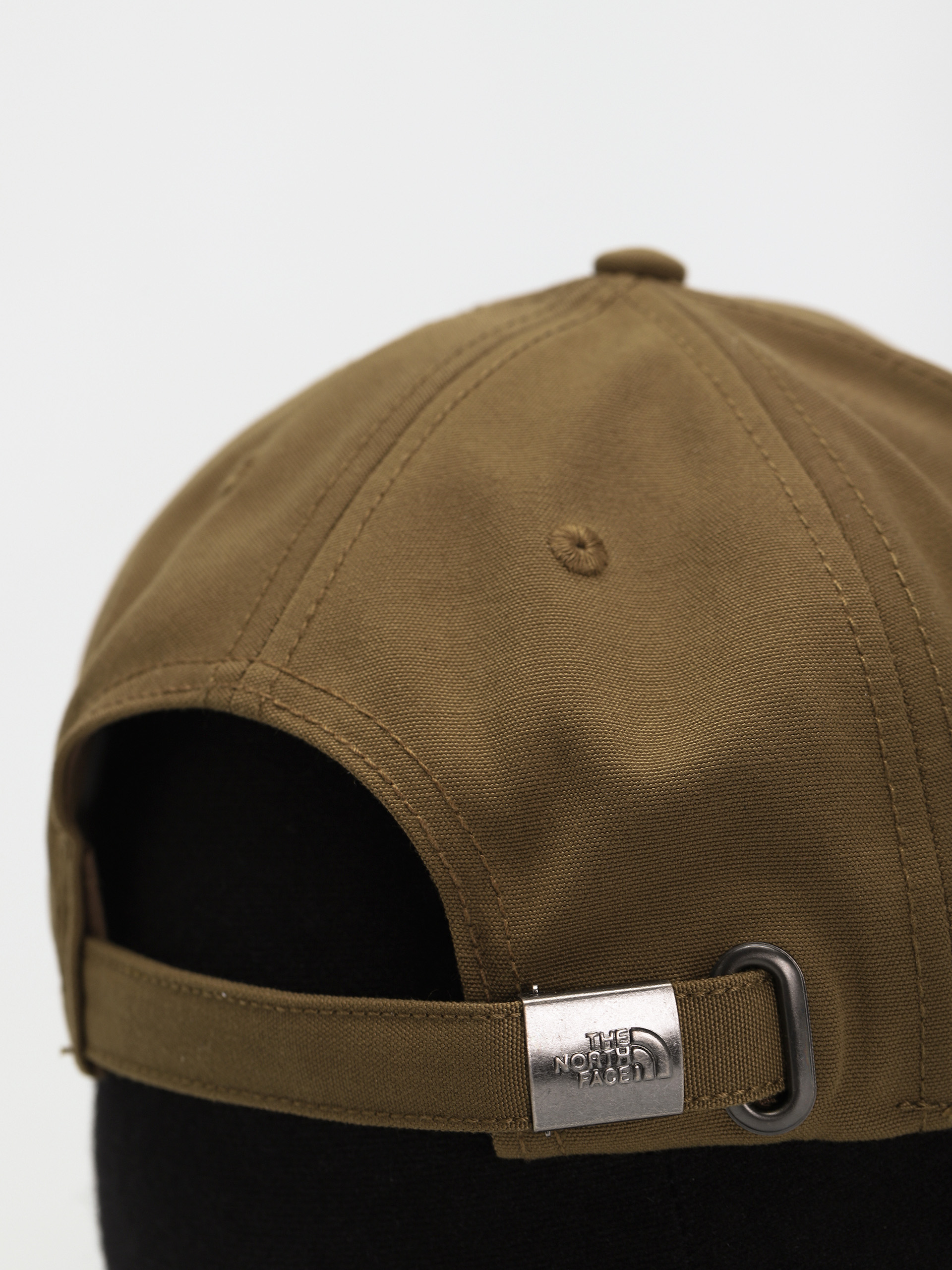 khaki north face cap