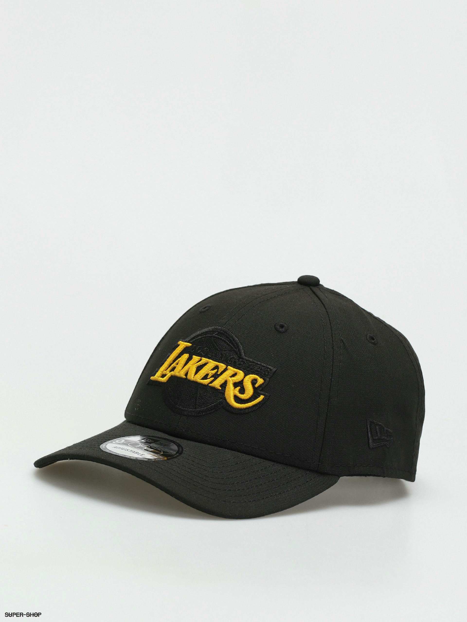 New Era Black Base Snap 9Forty Los Angeles Lakers Cap (black/yellow)