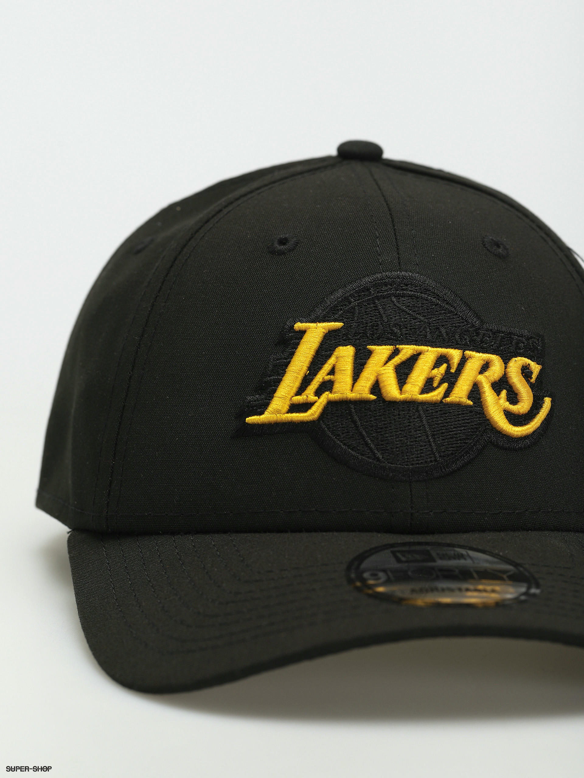 new era lakers cap black