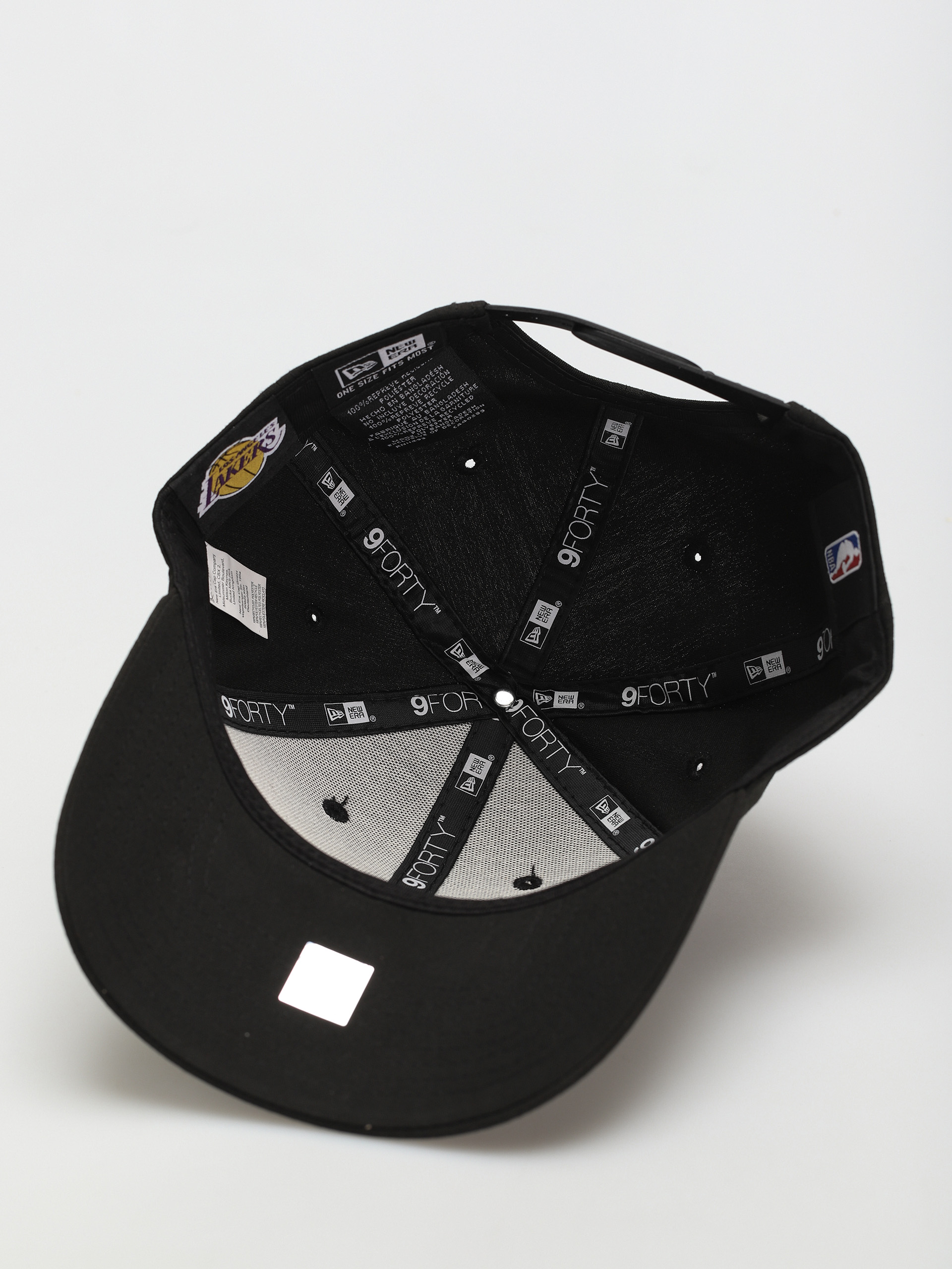 New Era Black Base Snap 9Forty Los Angeles Lakers Cap (black/yellow)