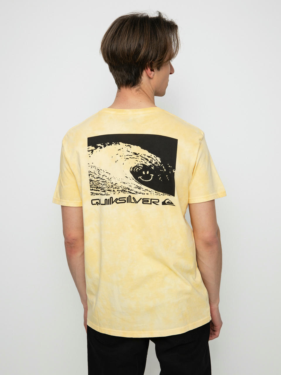 Quiksilver Smiley Wave T-shirt (pale banana)