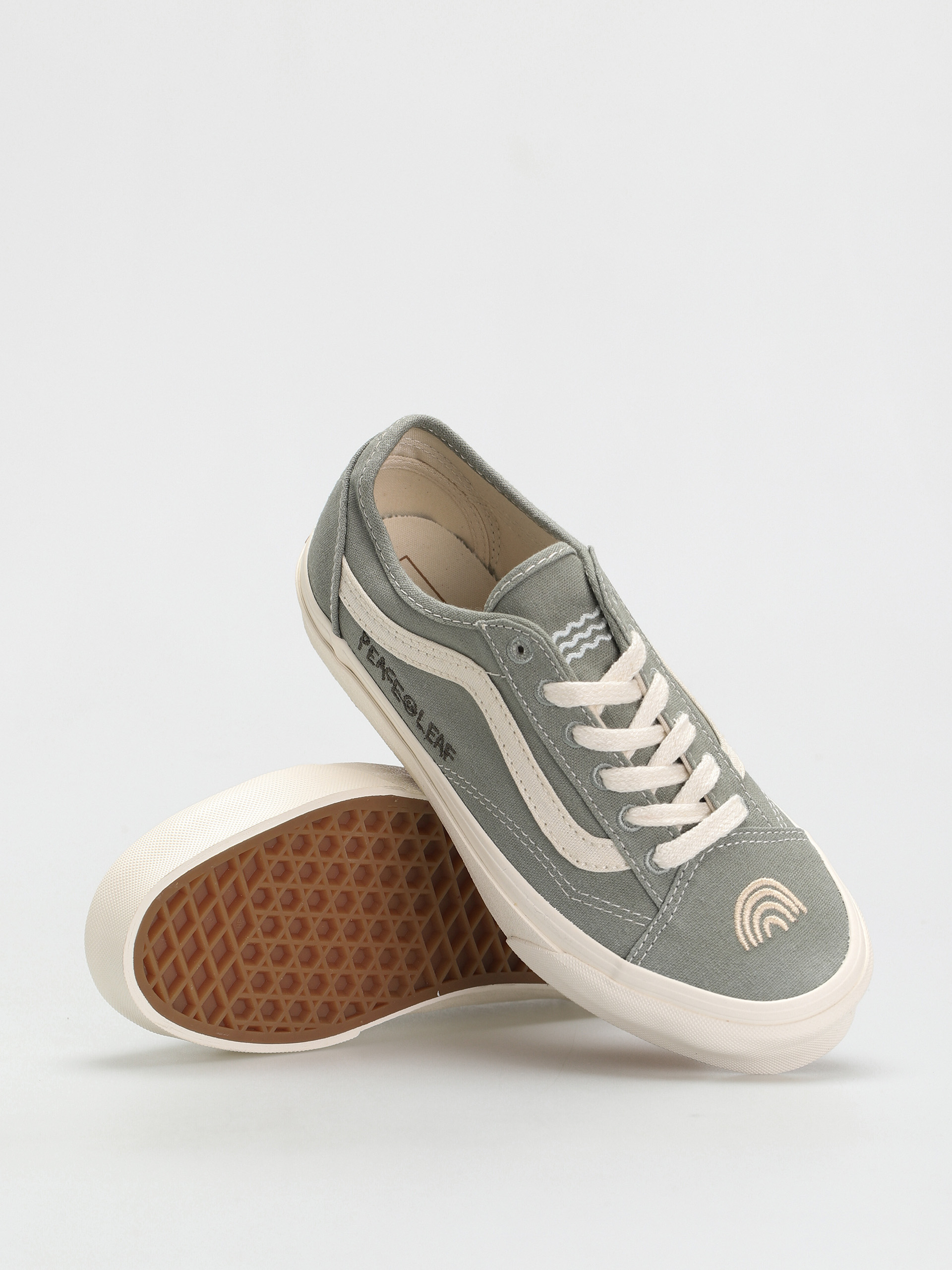 vans old skool marshmallow green