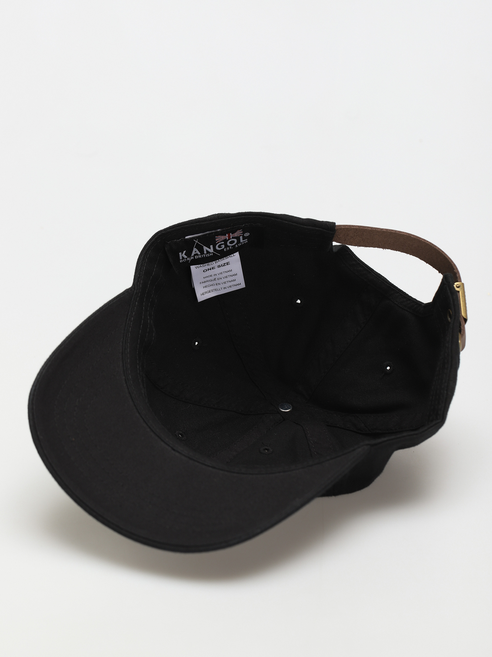 Kangol Washed Baseball Cap (black)