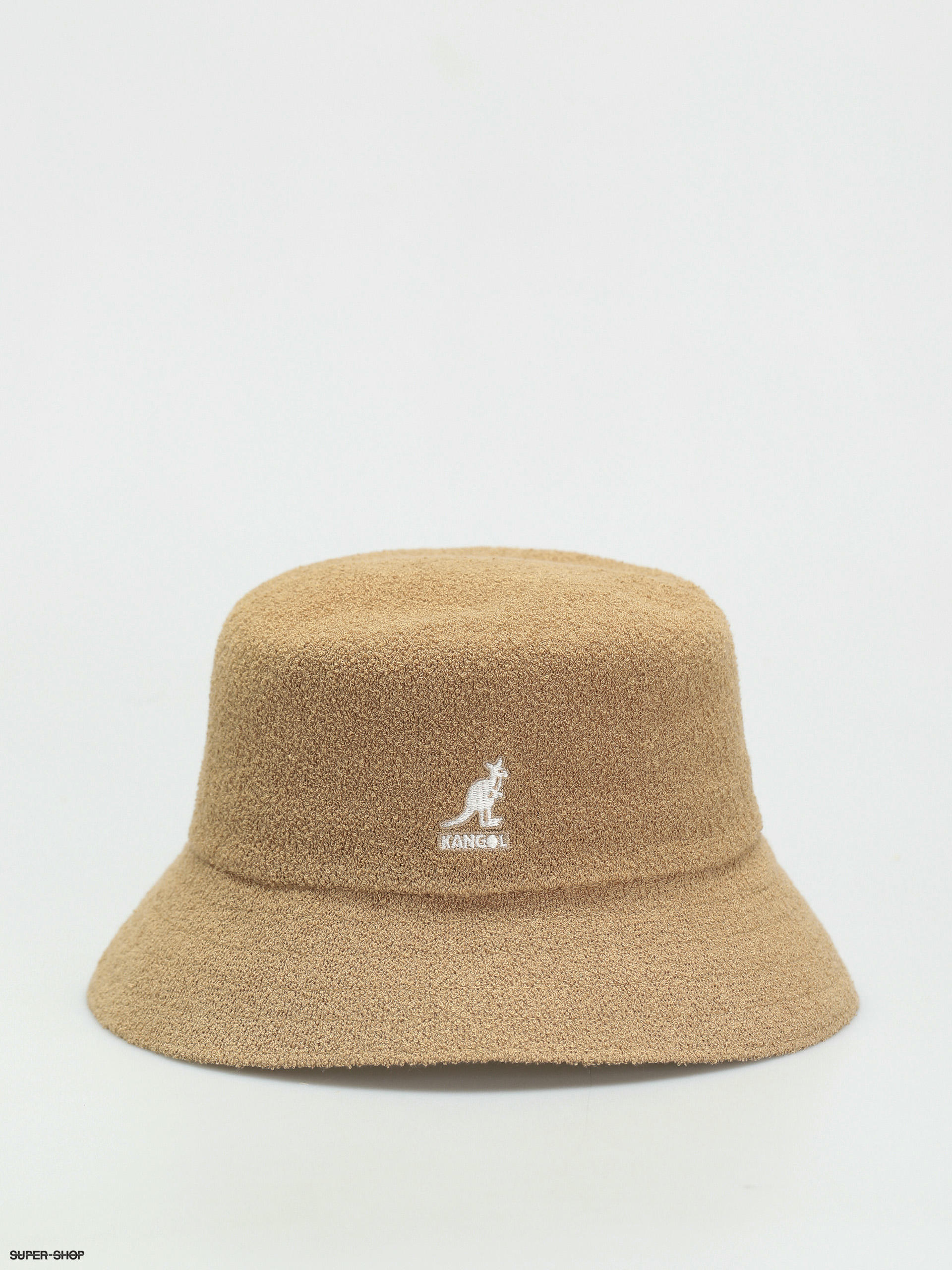 kangol beige bucket hat