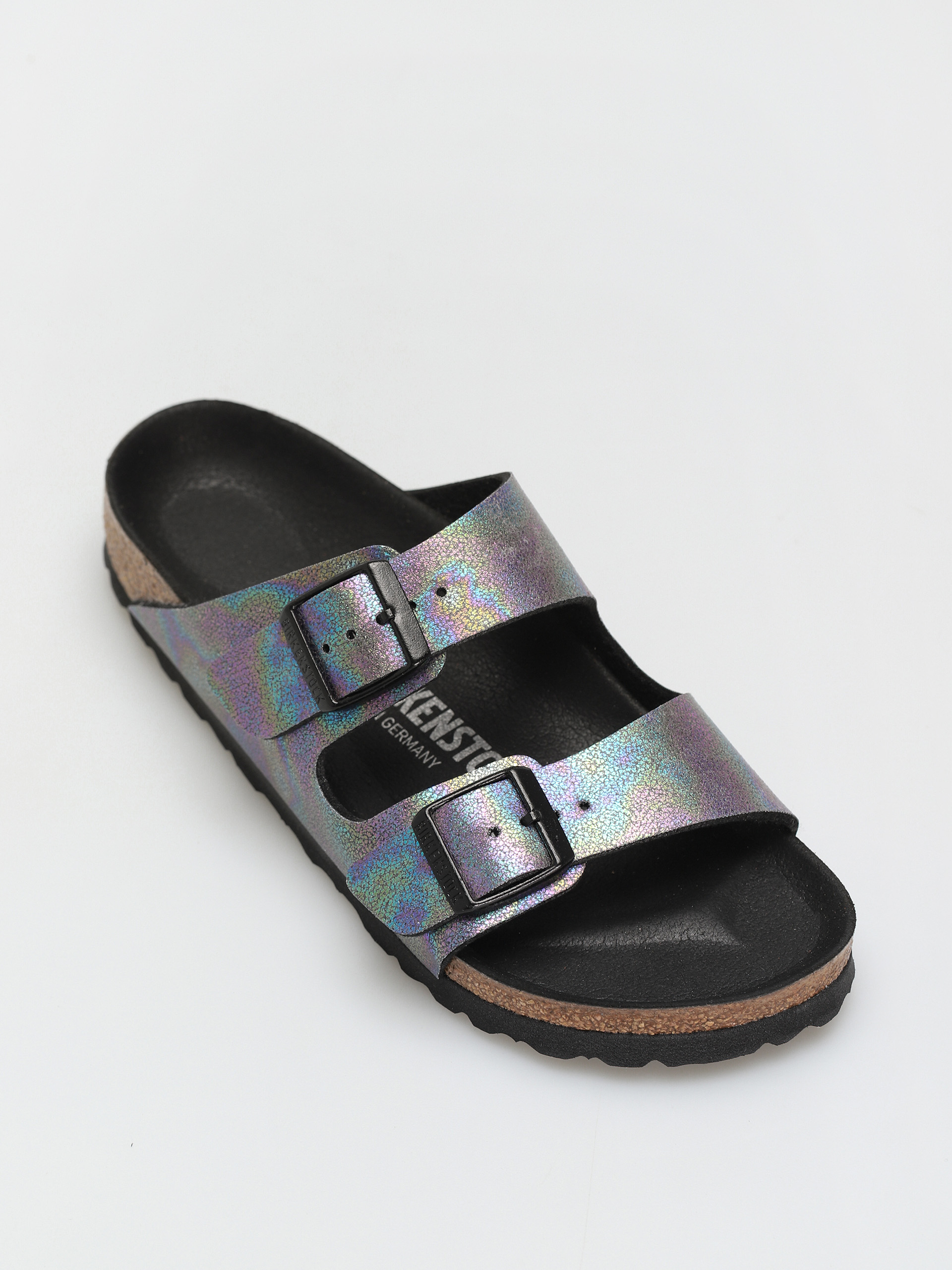 Birkenstock Arizona Vegan Narrow Flip-flops Wmn (black iridescent)
