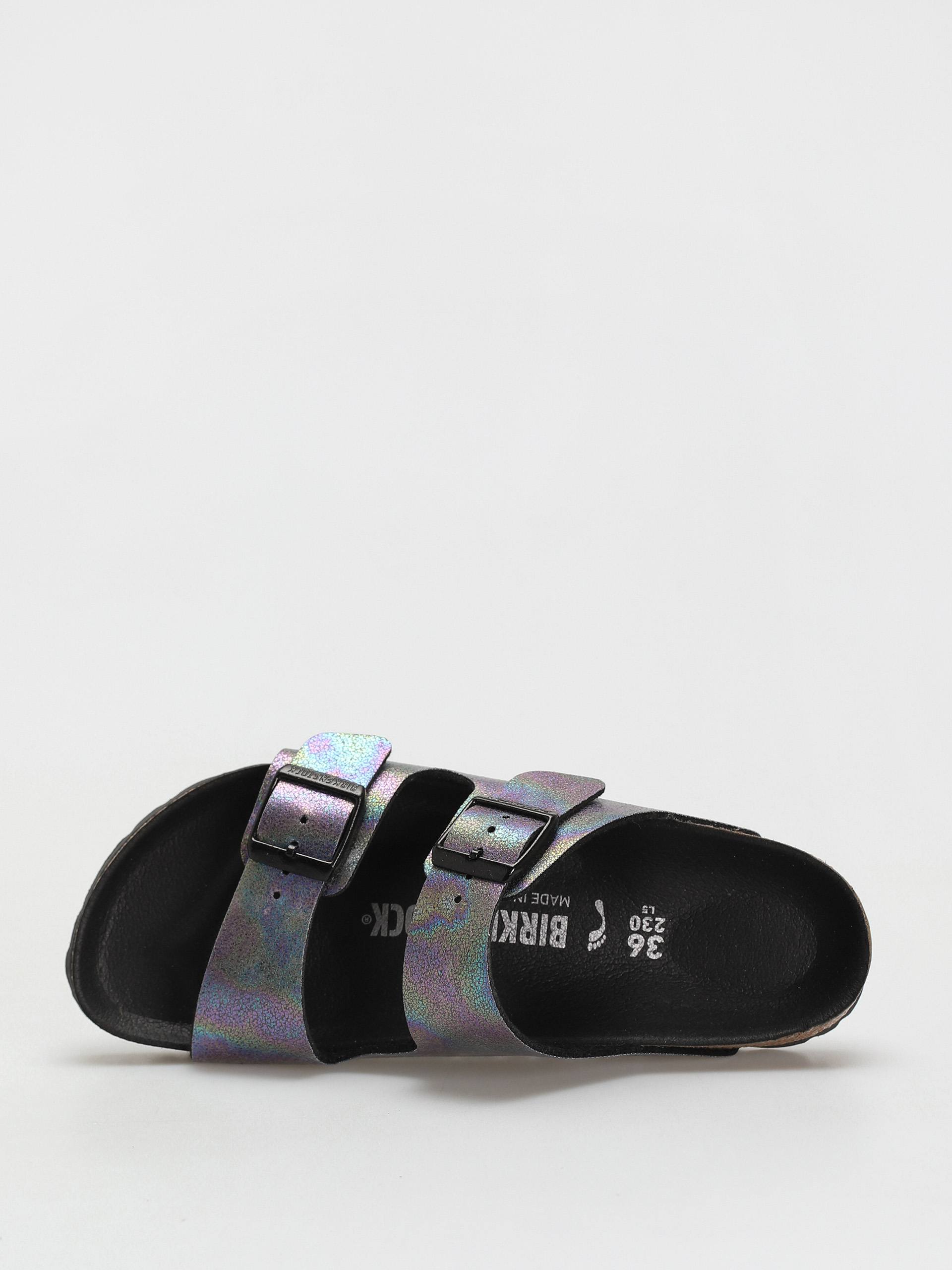 Birkenstock Arizona Vegan Narrow Flip-flops Wmn (black iridescent)